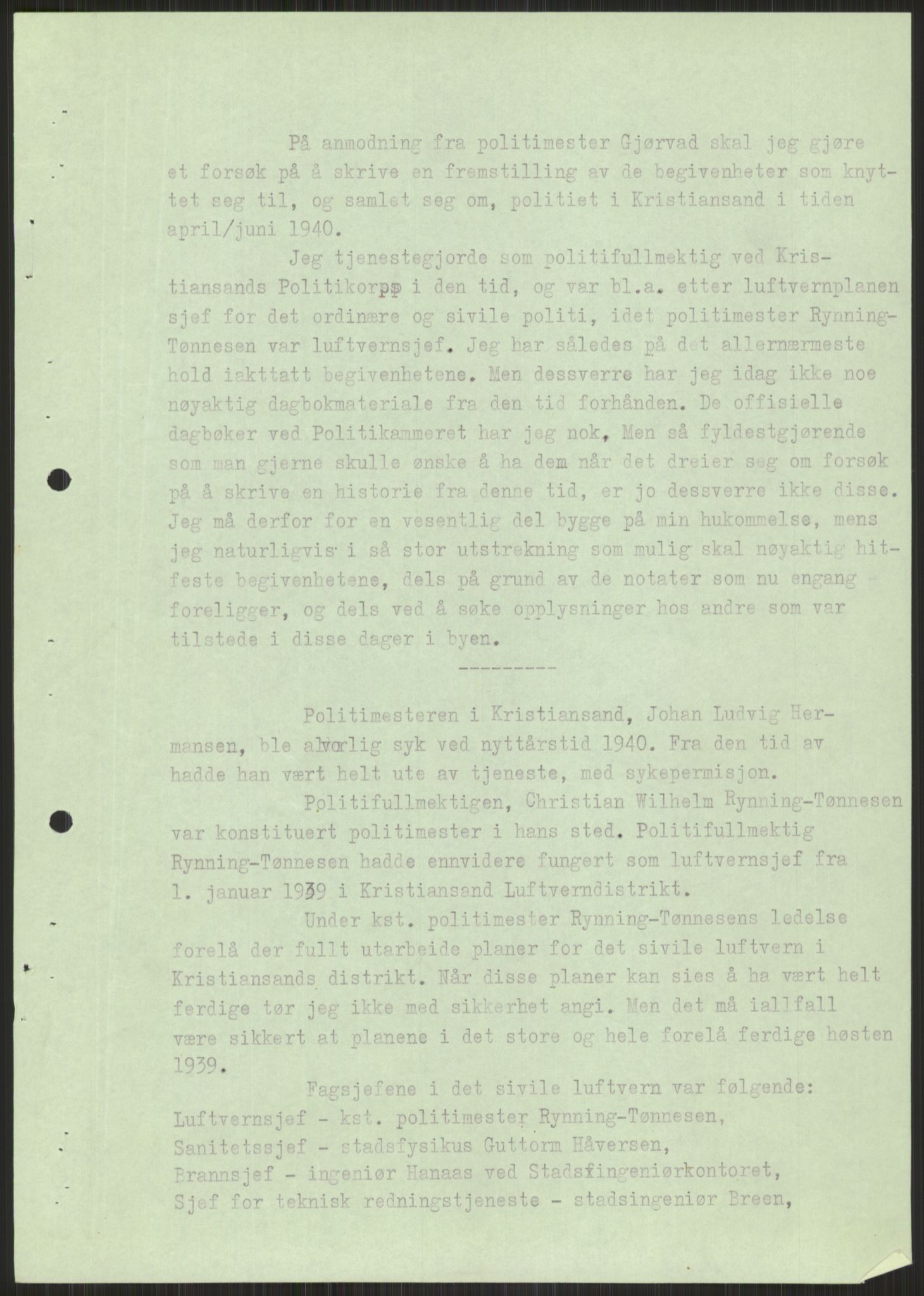 Forsvaret, Forsvarets krigshistoriske avdeling, RA/RAFA-2017/Y/Ya/L0014: II-C-11-31 - Fylkesmenn.  Rapporter om krigsbegivenhetene 1940., 1940, p. 845