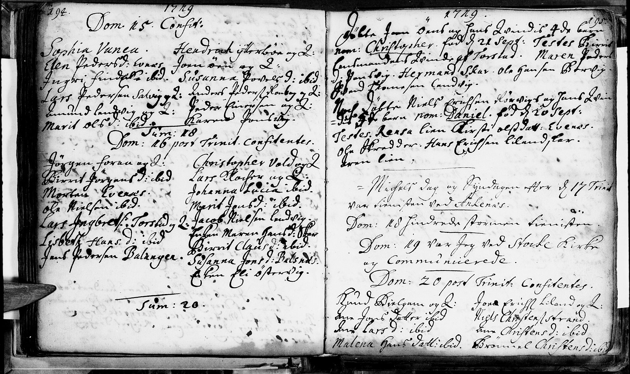 Ministerialprotokoller, klokkerbøker og fødselsregistre - Nordland, AV/SAT-A-1459/863/L0890: Parish register (official) no. 863A02, 1714-1732, p. 194-195