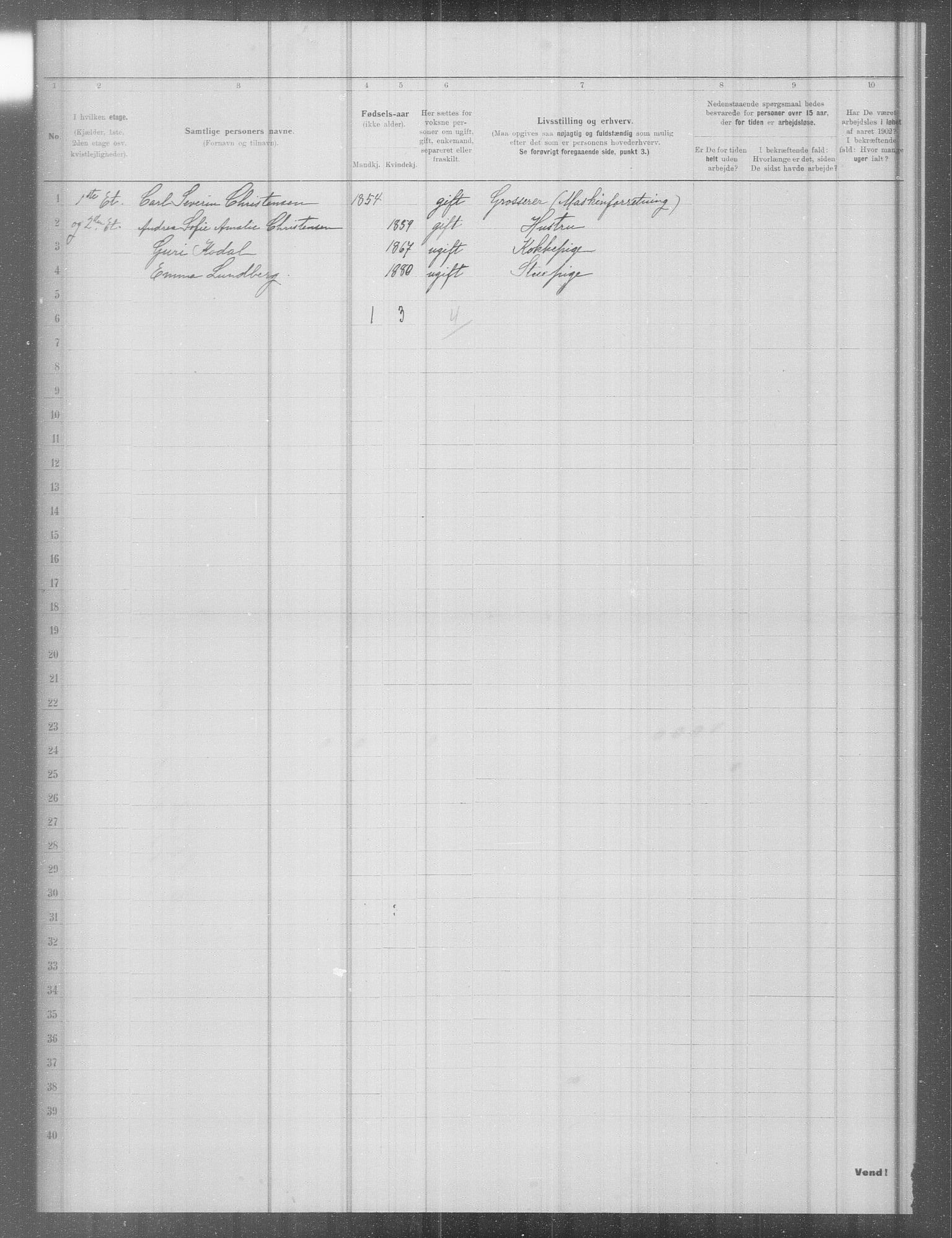 OBA, Municipal Census 1902 for Kristiania, 1902, p. 10494