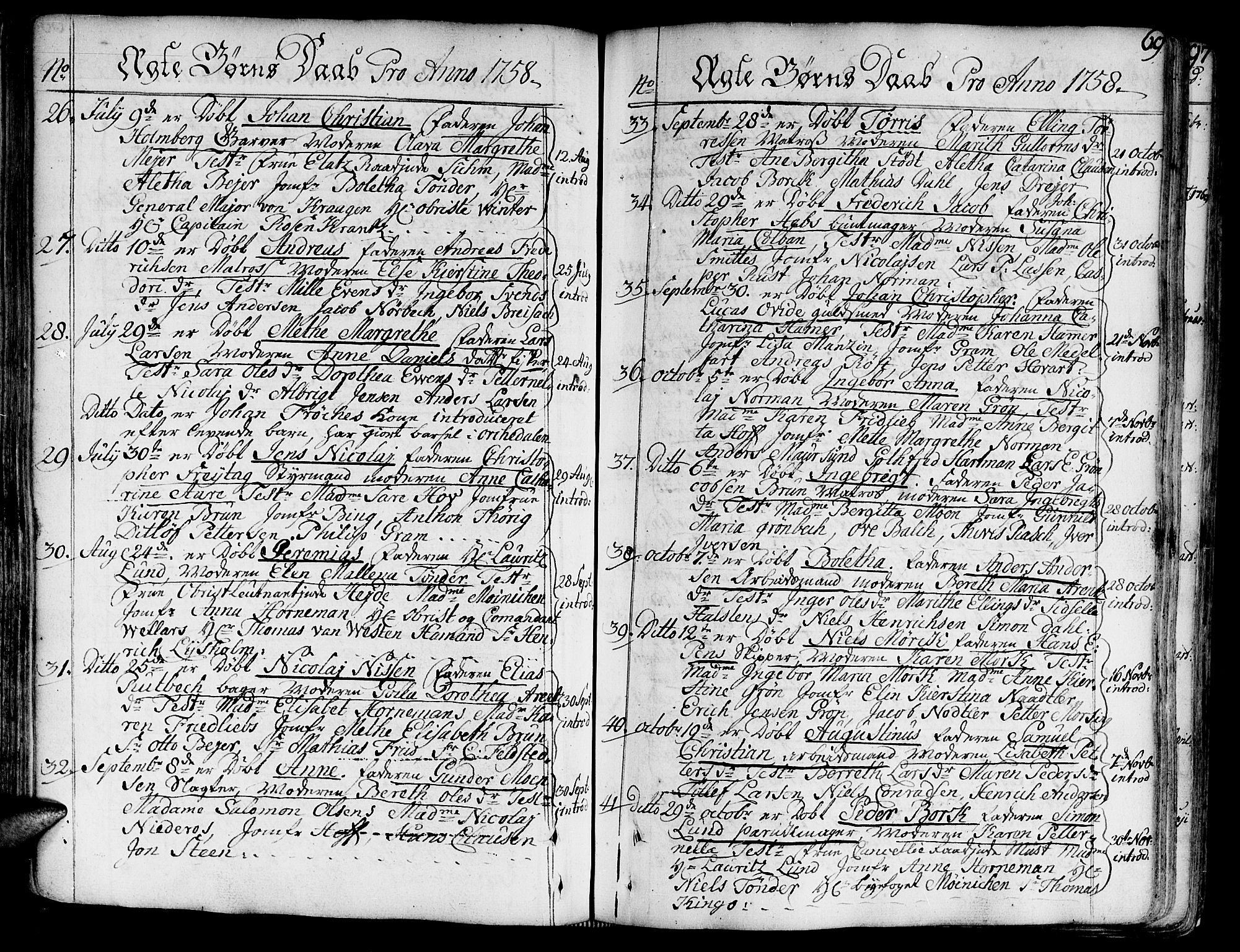 Ministerialprotokoller, klokkerbøker og fødselsregistre - Sør-Trøndelag, SAT/A-1456/602/L0103: Parish register (official) no. 602A01, 1732-1774, p. 69