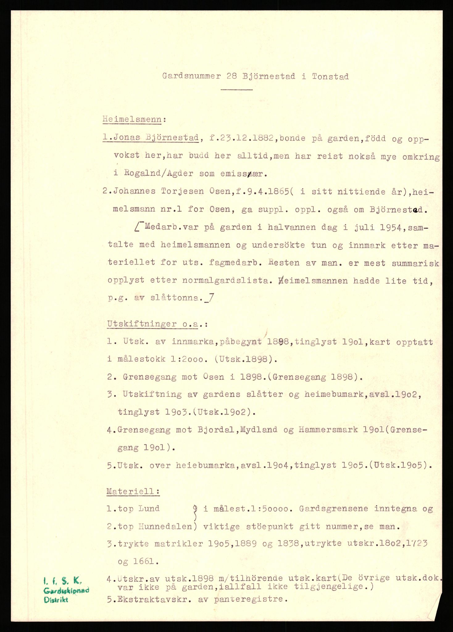 Instituttet for sammenlignende kulturforskning, RA/PA-0424/H/L0169: Eske D159: Manuskripter (1.trykk) distriktsgransking, 1922-1990, p. 514