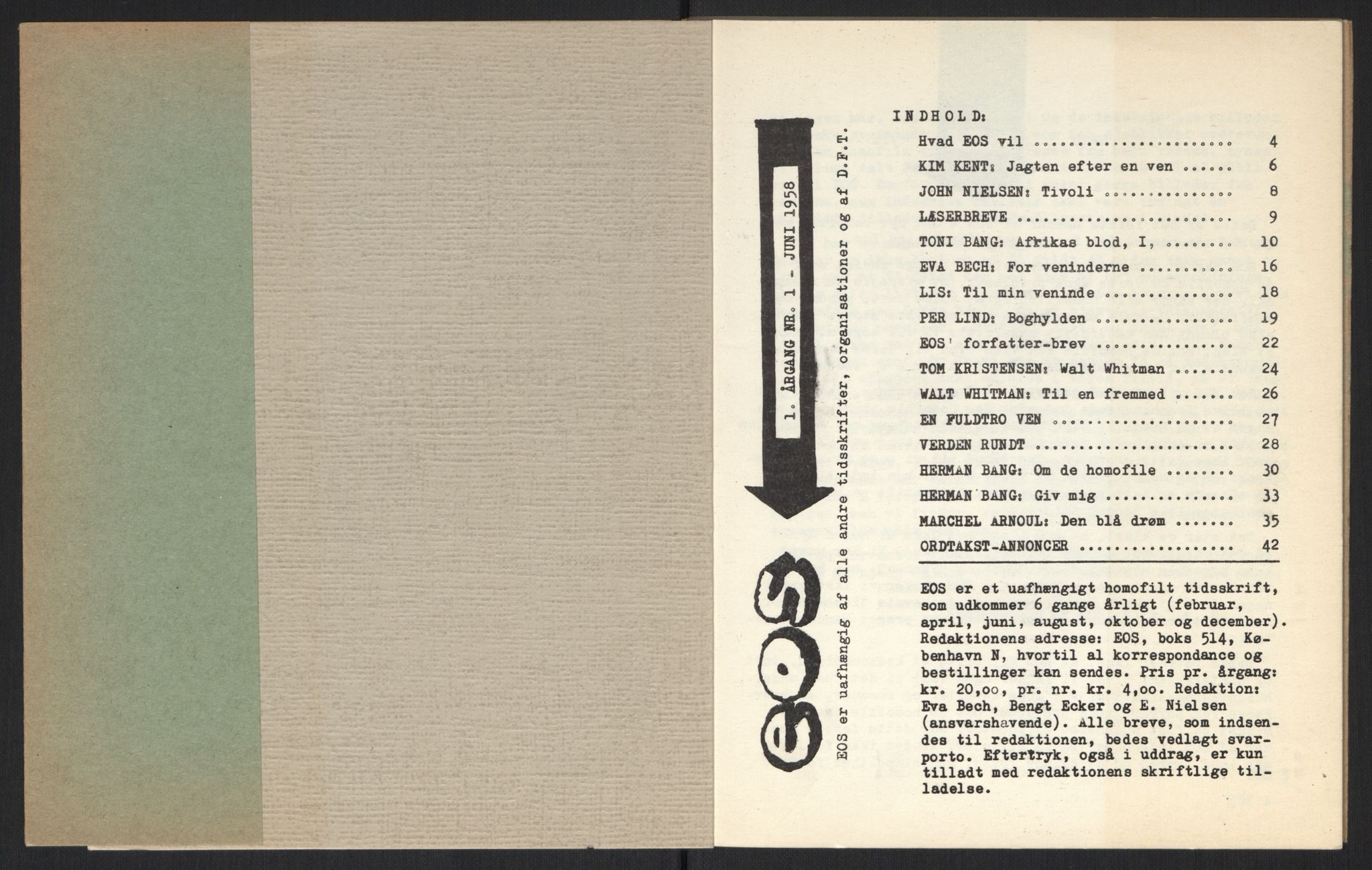 Turid Eikvam, AV/RA-PA-1457/F/Fa/L0004: Tidsskrifter, 1958-1981, p. 3