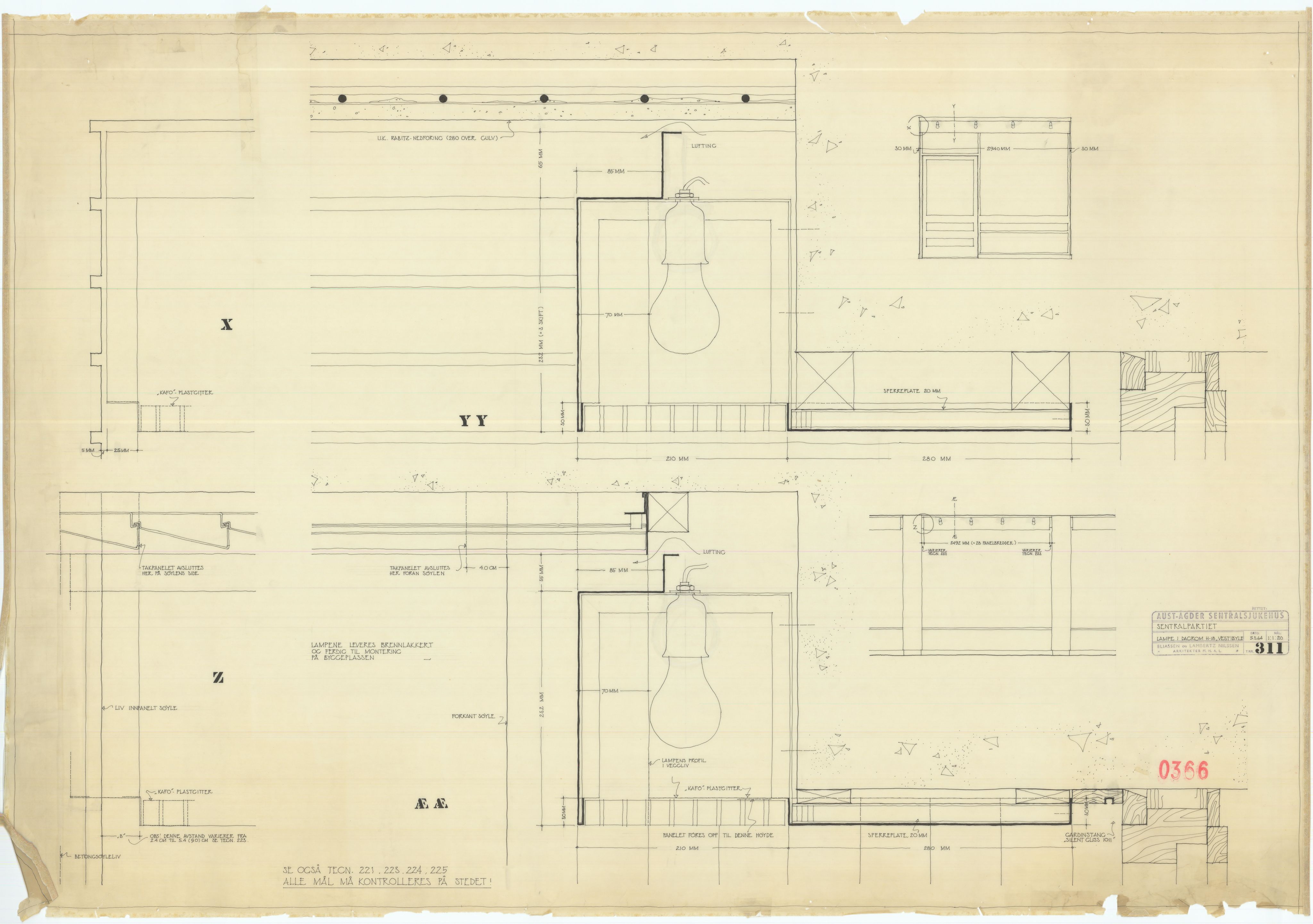 Eliassen og Lambertz-Nilssen Arkitekter, AAKS/PA-2983/T/T01/L0006: Tegningskogger 0366, 1960-1966, p. 20