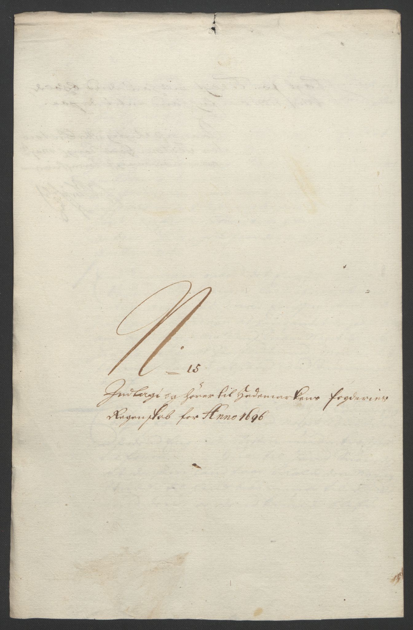 Rentekammeret inntil 1814, Reviderte regnskaper, Fogderegnskap, RA/EA-4092/R16/L1036: Fogderegnskap Hedmark, 1695-1696, p. 431