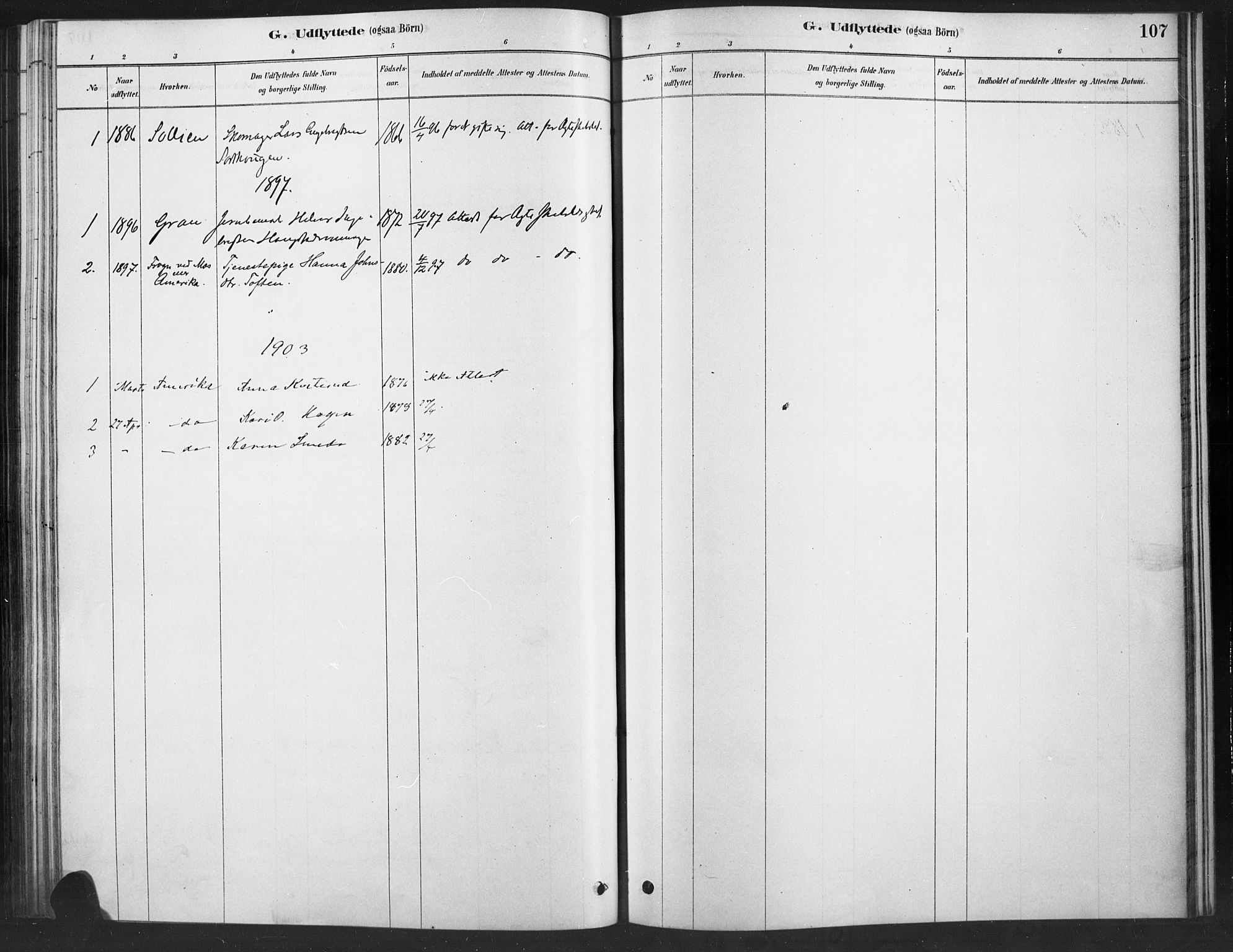 Ringebu prestekontor, SAH/PREST-082/H/Ha/Haa/L0010: Parish register (official) no. 10, 1878-1898, p. 107