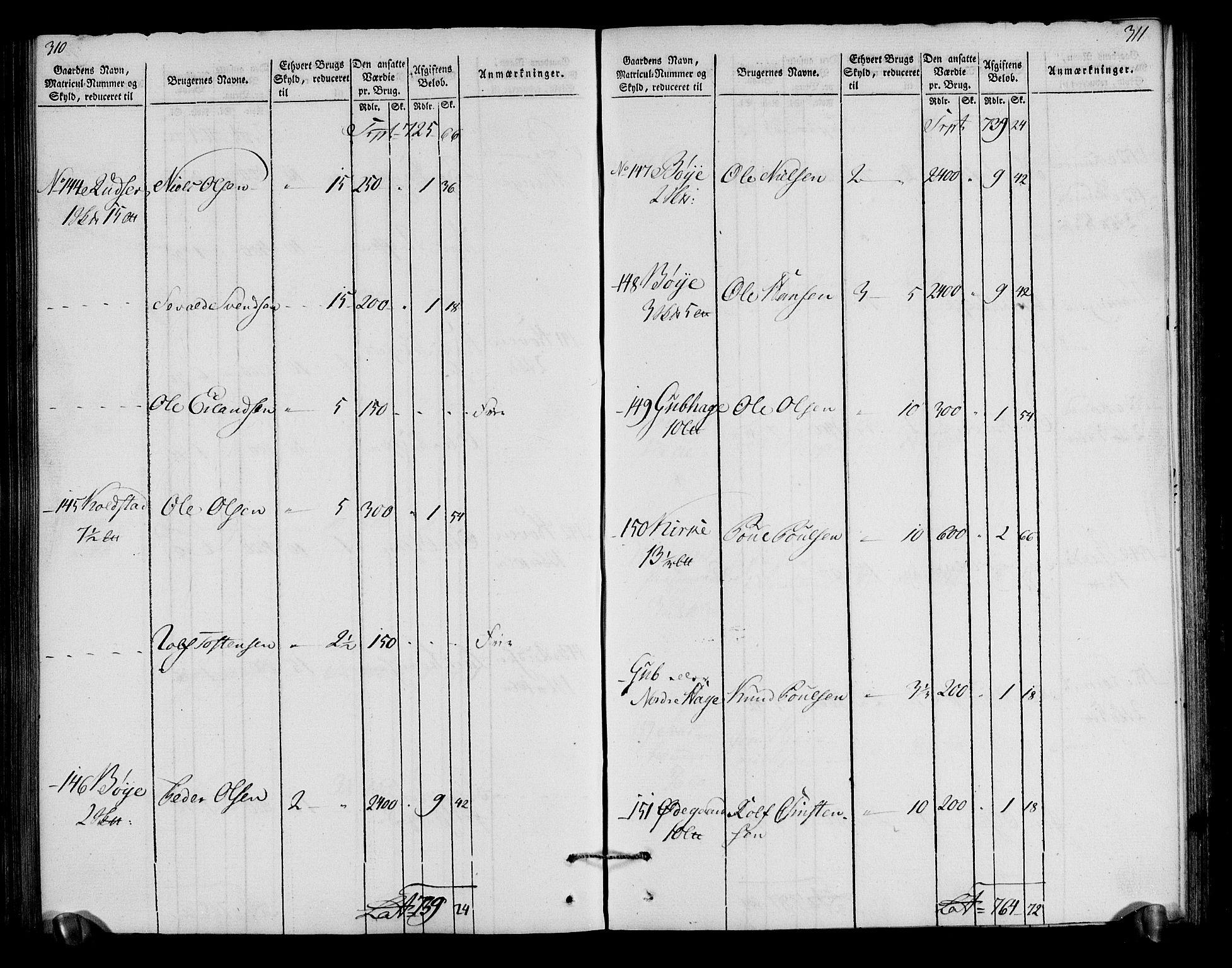 Rentekammeret inntil 1814, Realistisk ordnet avdeling, AV/RA-EA-4070/N/Ne/Nea/L0040: Gudbrandsdalen fogderi. Oppebørselsregister, 1803-1804, p. 161