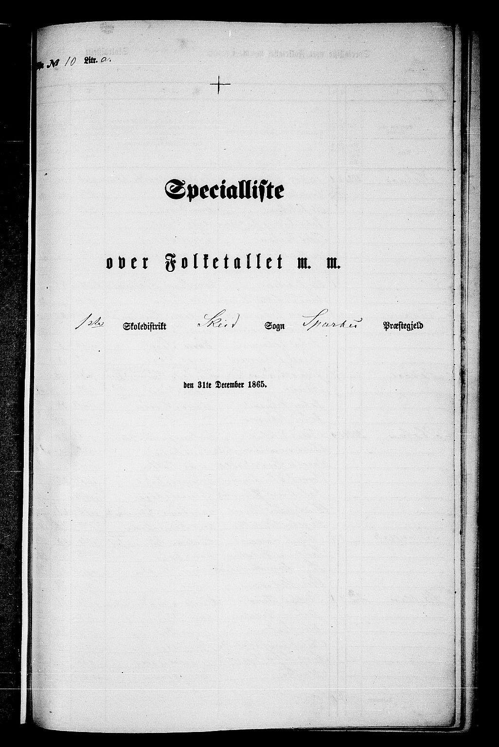 RA, 1865 census for Sparbu, 1865, p. 200