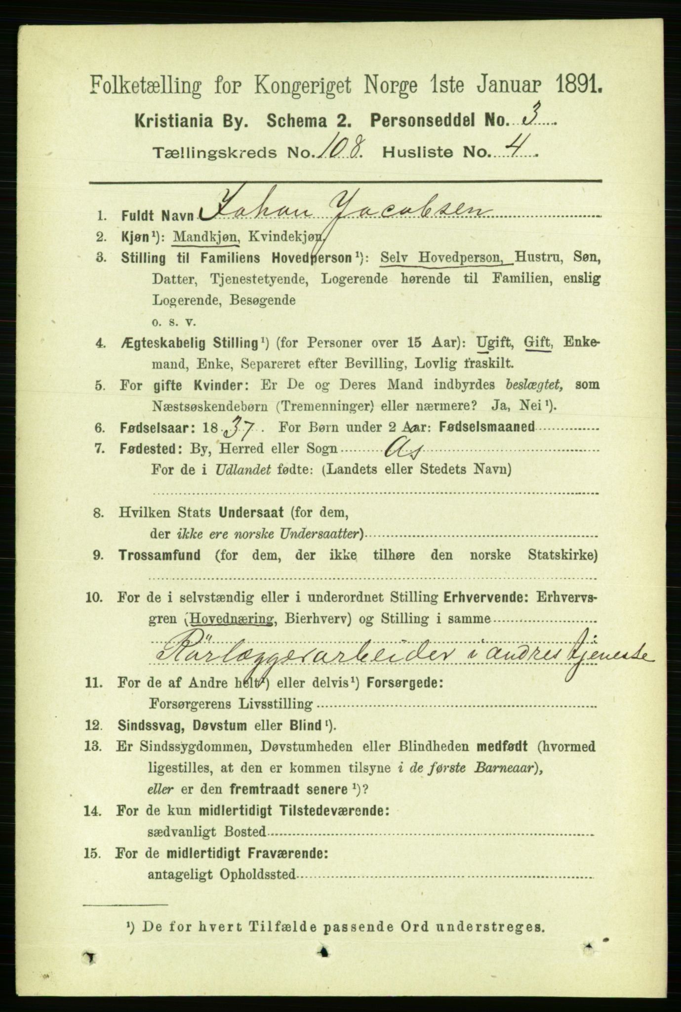 RA, 1891 census for 0301 Kristiania, 1891, p. 55572