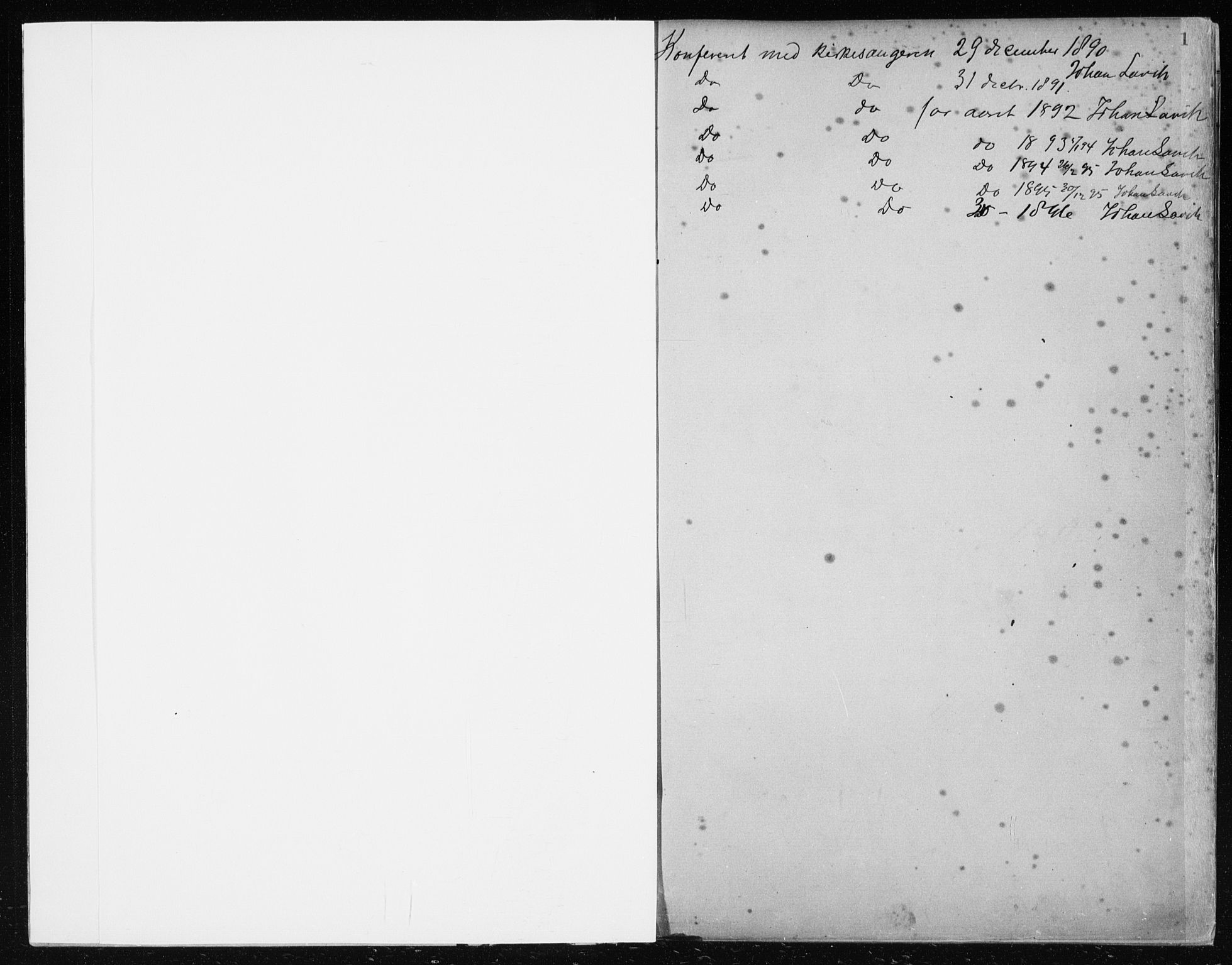 Hosanger sokneprestembete, AV/SAB-A-75801/H/Haa: Parish register (official) no. B  1, 1880-1896, p. 1