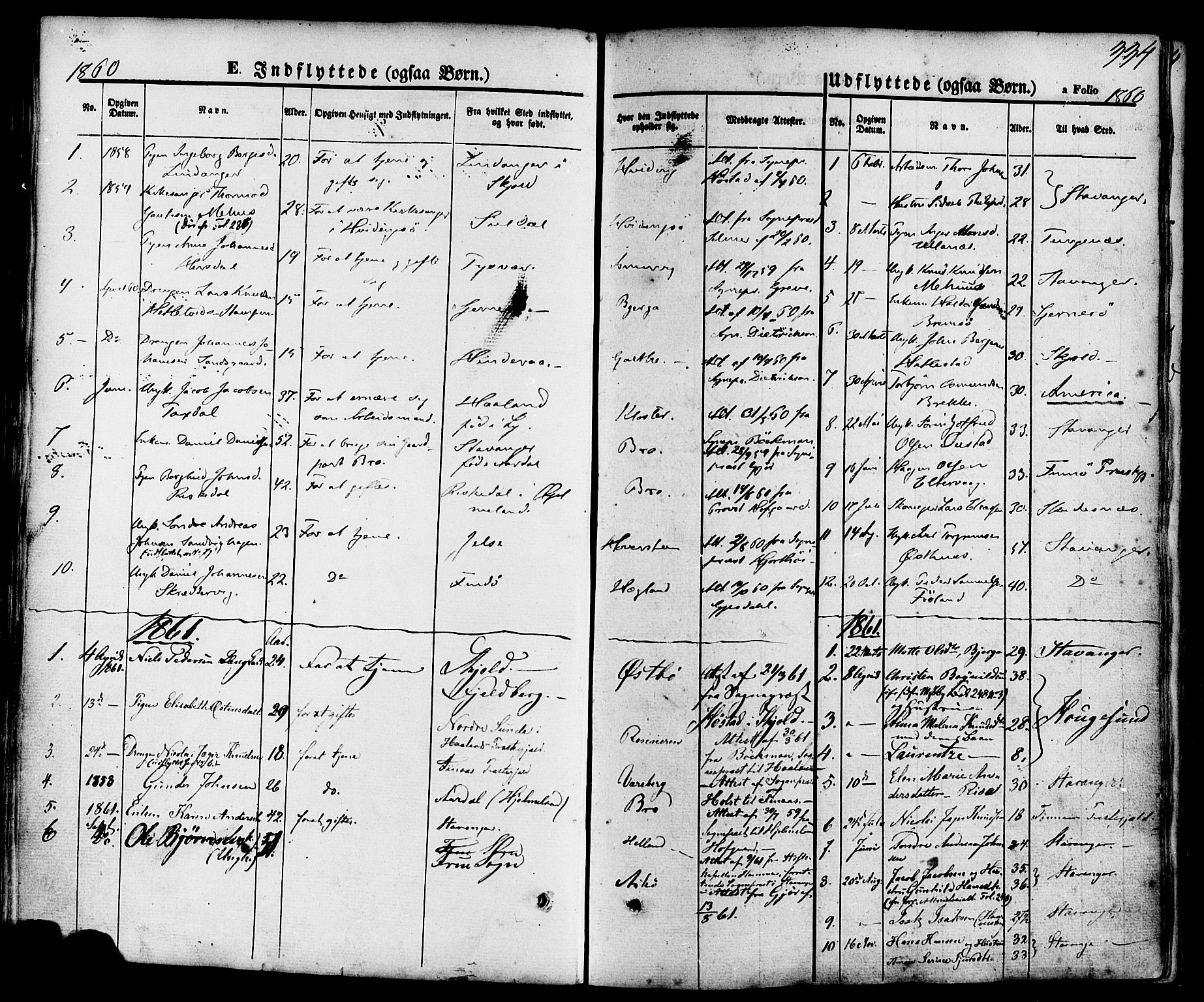 Rennesøy sokneprestkontor, SAST/A -101827/H/Ha/Haa/L0006: Parish register (official) no. A 6, 1860-1878, p. 334
