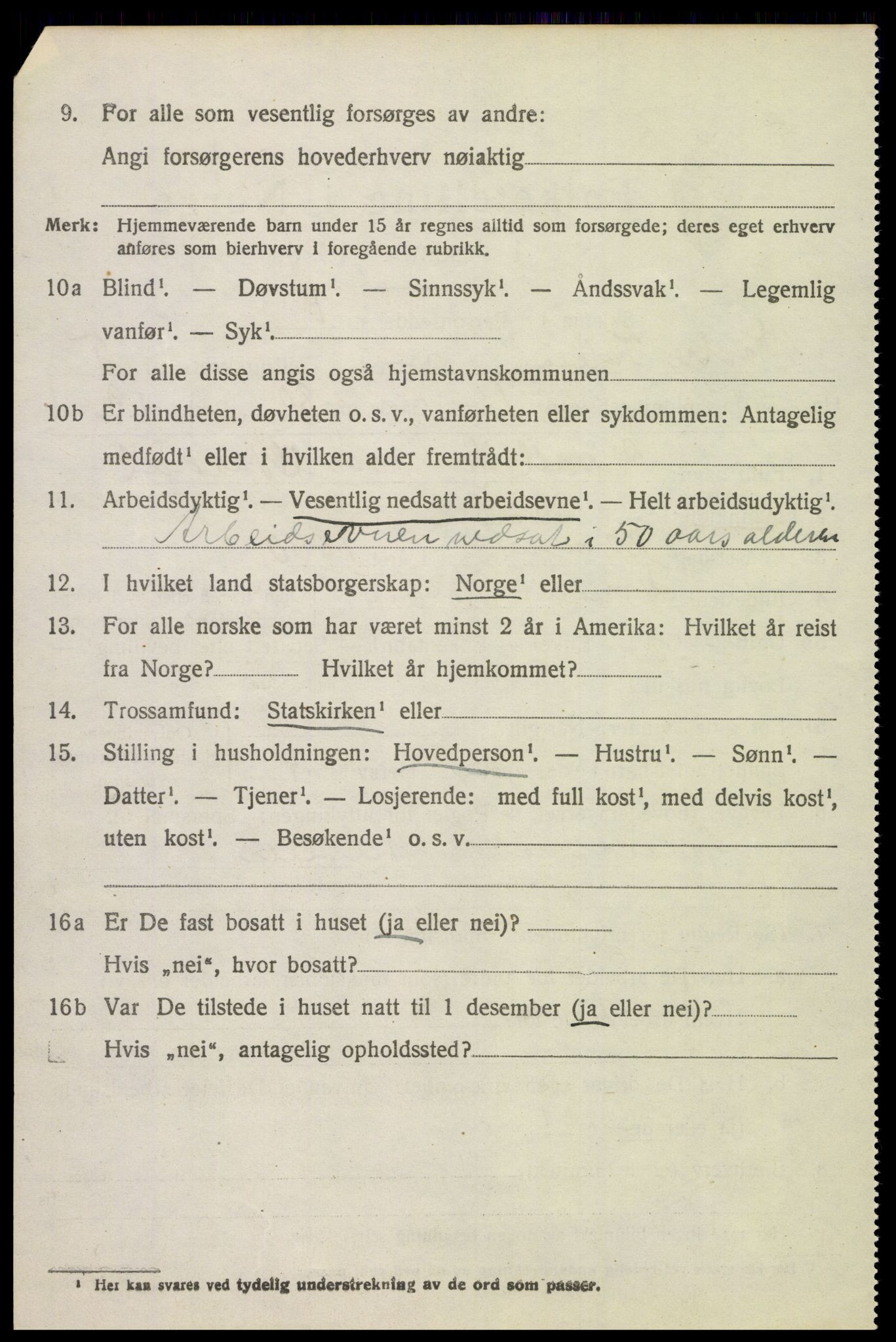 SAH, 1920 census for Vestre Toten, 1920, p. 7291