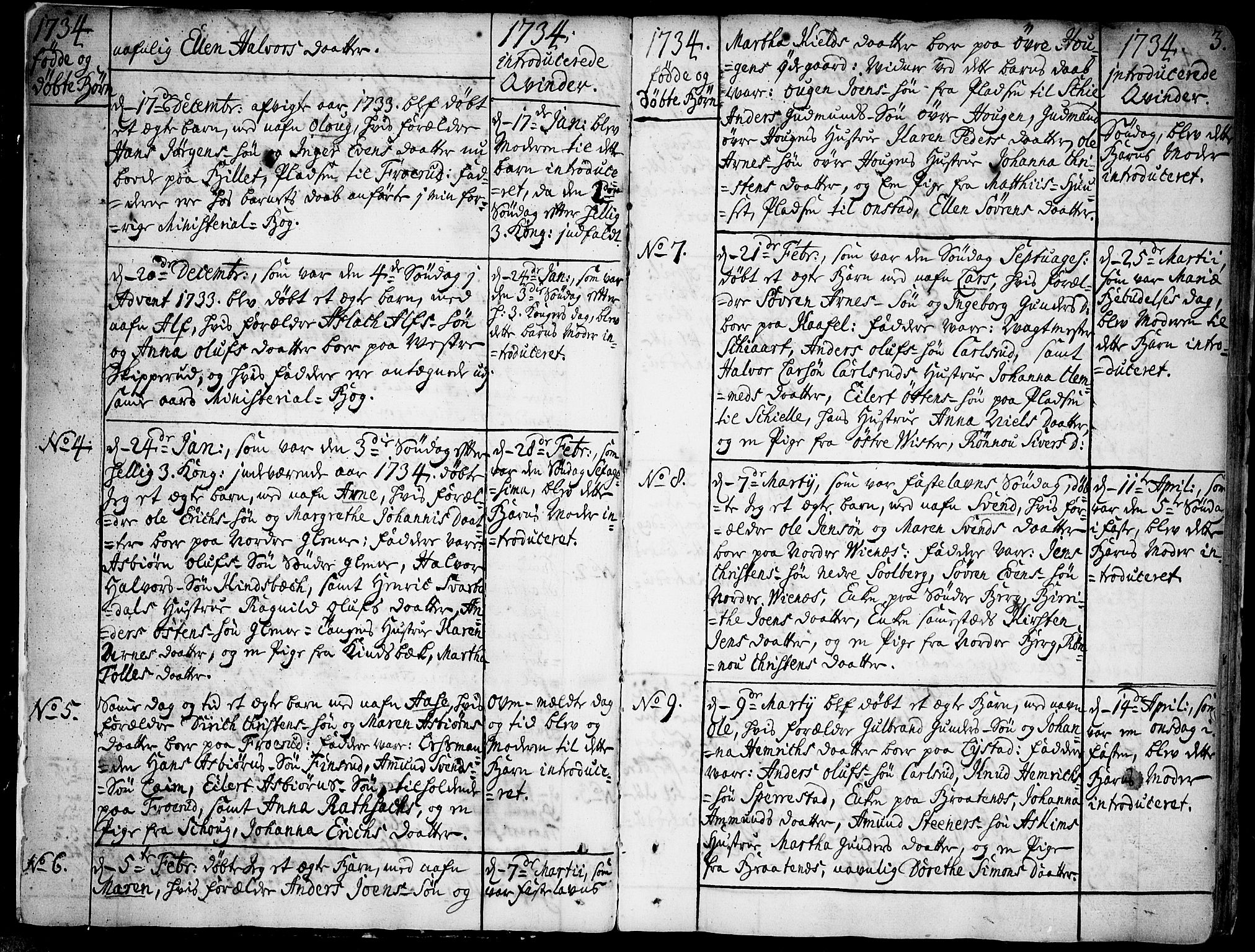 Skiptvet prestekontor Kirkebøker, SAO/A-20009/F/Fa/L0002: Parish register (official) no. 2, 1734-1759, p. 3