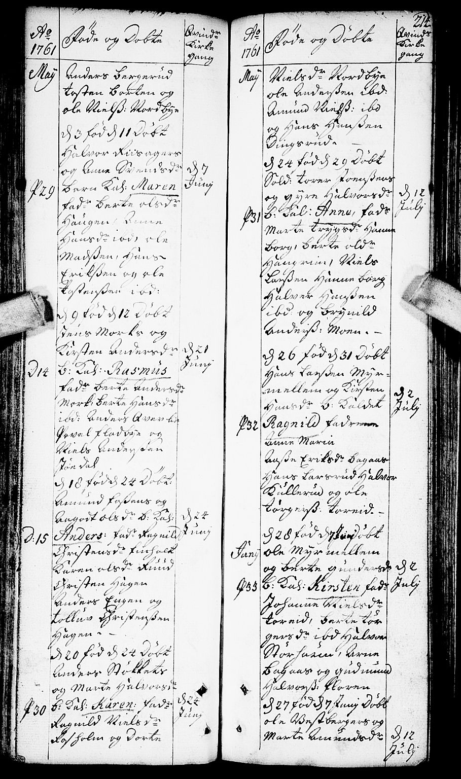 Aurskog prestekontor Kirkebøker, AV/SAO-A-10304a/F/Fa/L0002: Parish register (official) no. I 2, 1735-1766, p. 214