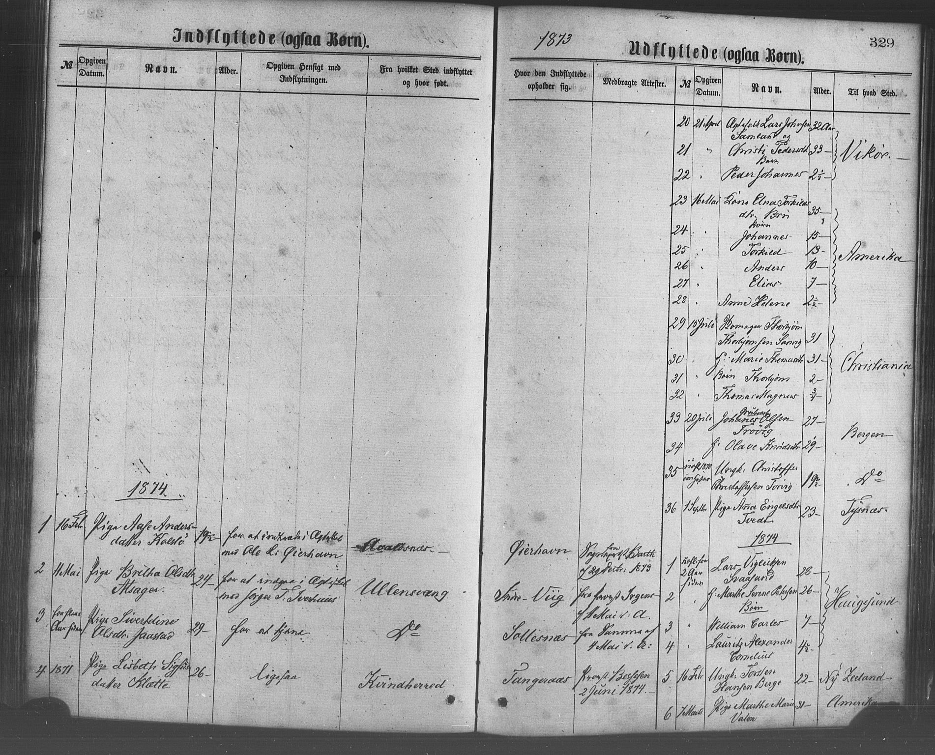 Strandebarm sokneprestembete, AV/SAB-A-78401/H/Haa: Parish register (official) no. A 9, 1872-1886, p. 329