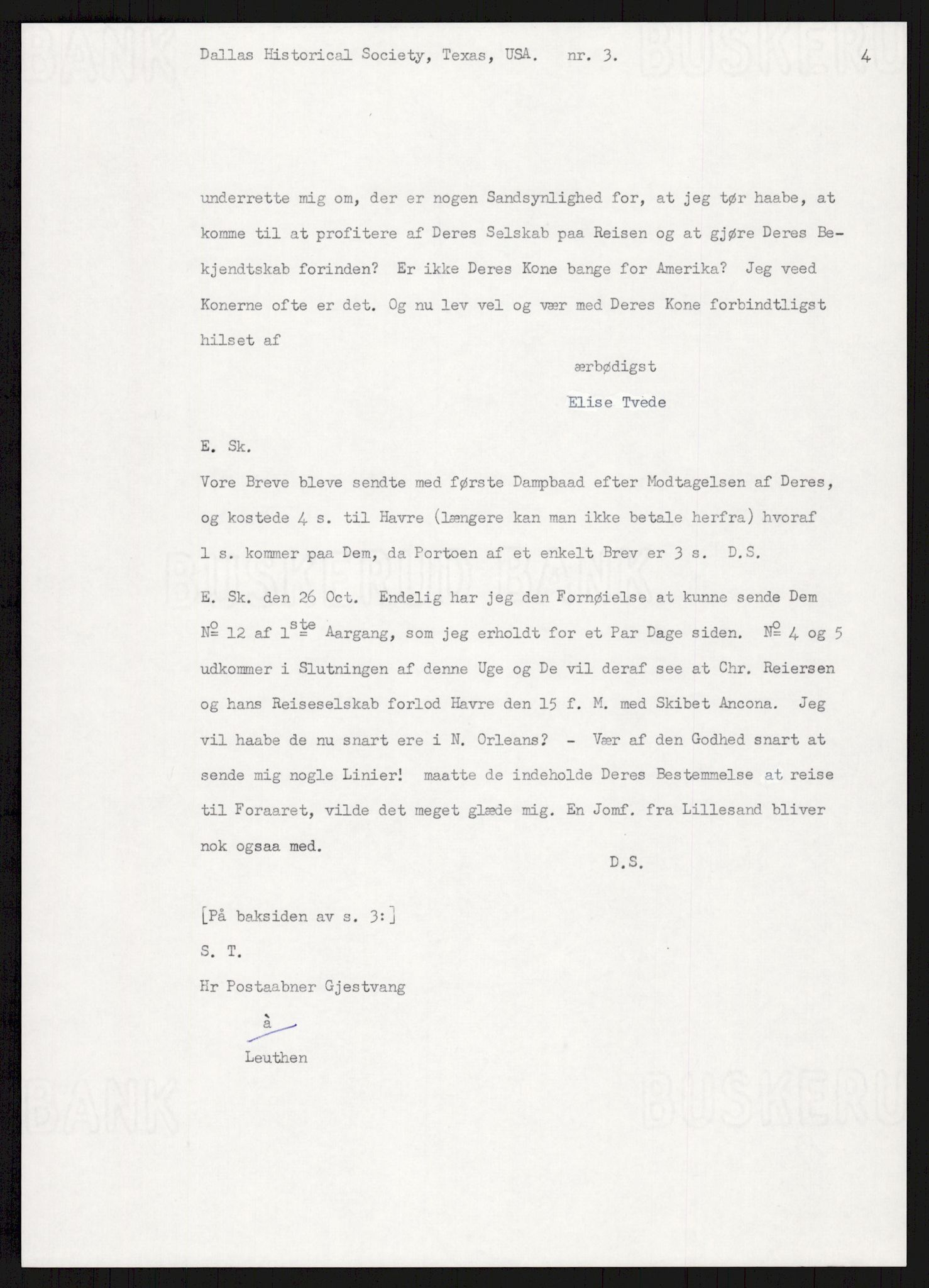 Samlinger til kildeutgivelse, Amerikabrevene, AV/RA-EA-4057/F/L0007: Innlån fra Hedmark: Berg - Furusetbrevene, 1838-1914, p. 14