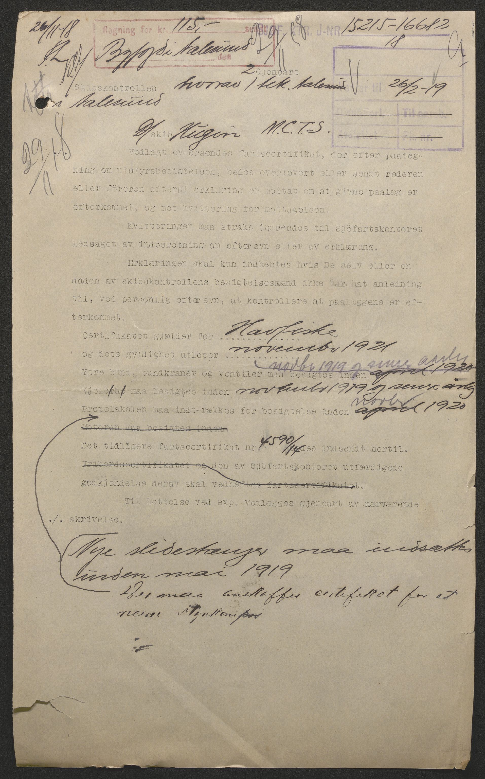 Sjøfartsdirektoratet med forløpere, skipsmapper slettede skip, AV/RA-S-4998/F/Fa/L0519: --, 1850-1922, p. 402