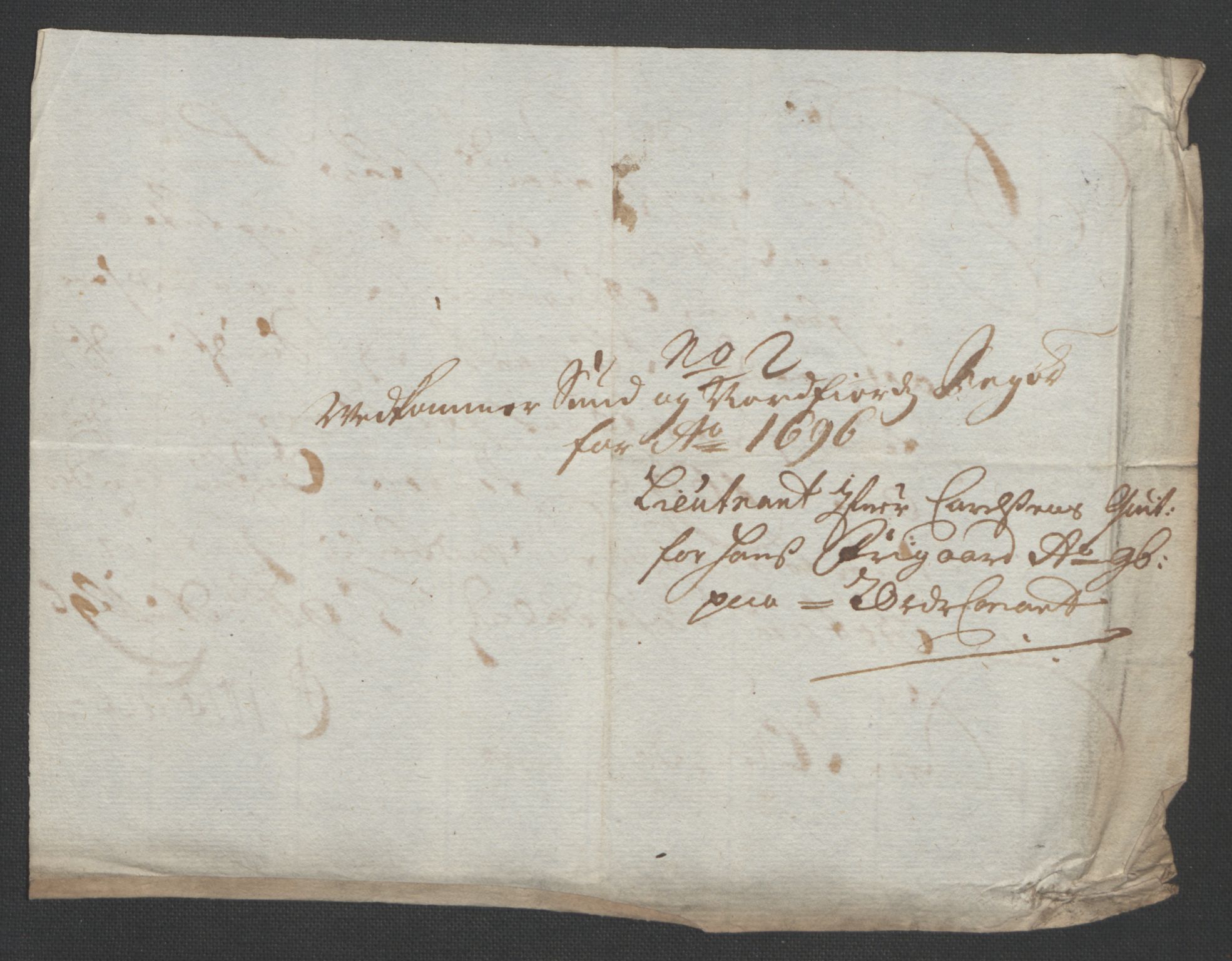 Rentekammeret inntil 1814, Reviderte regnskaper, Fogderegnskap, AV/RA-EA-4092/R53/L3422: Fogderegnskap Sunn- og Nordfjord, 1695-1696, p. 382