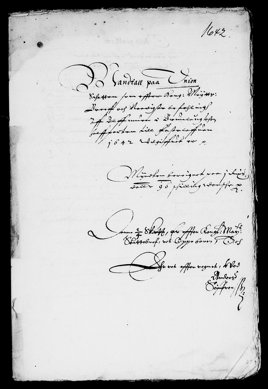 Rentekammeret inntil 1814, Reviderte regnskaper, Lensregnskaper, RA/EA-5023/R/Rb/Rbl/L0008: Brunla len, 1641-1644