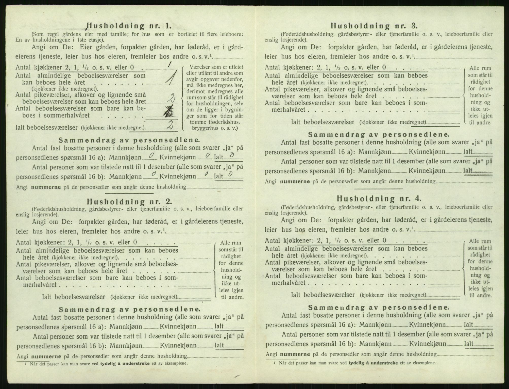 SAK, 1920 census for Dypvåg, 1920, p. 240