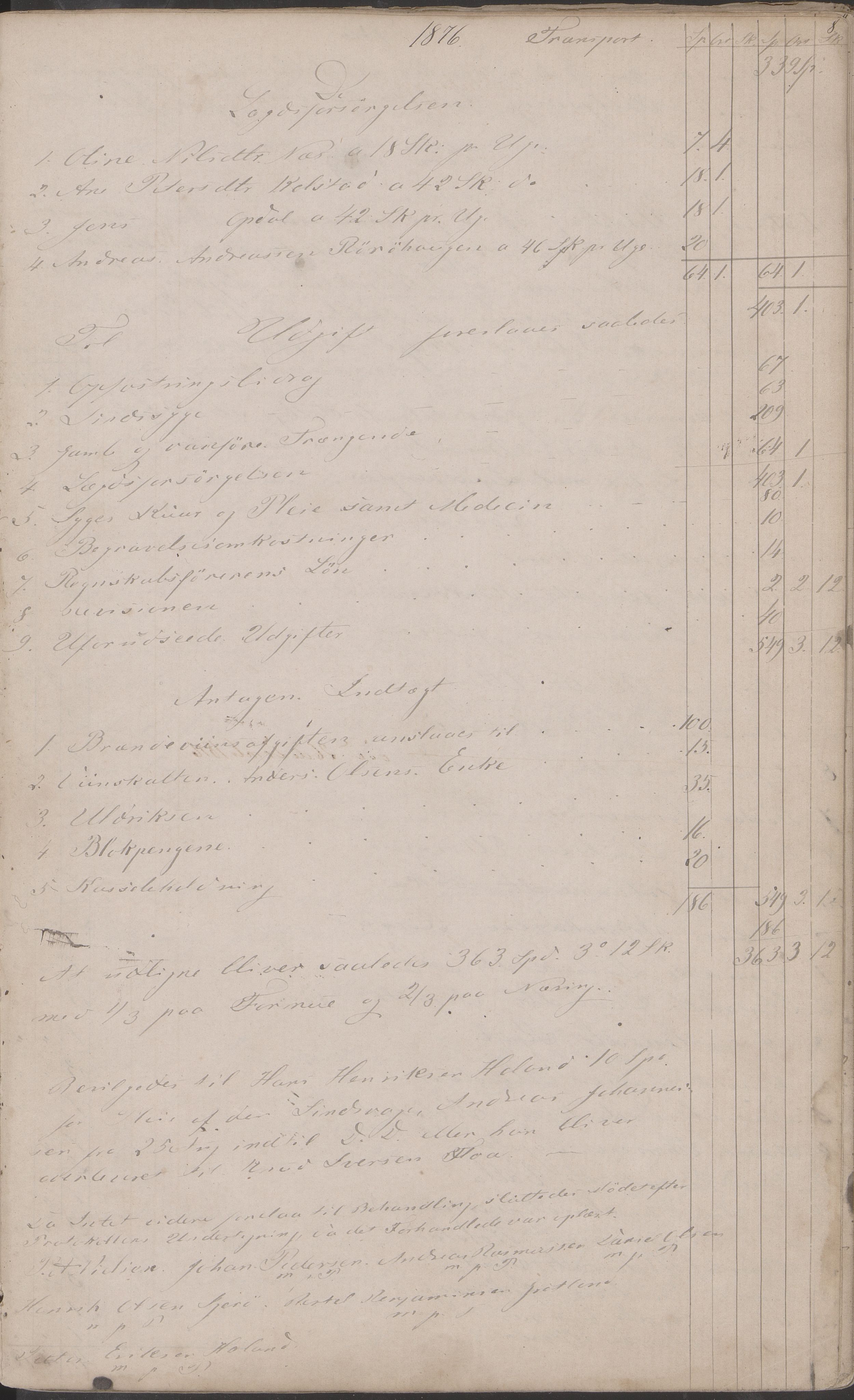 Vega kommune. Fattigstyret, AIN/K-18150.610/A/L0002: Forhandlingsprotokoll, 1875-1889