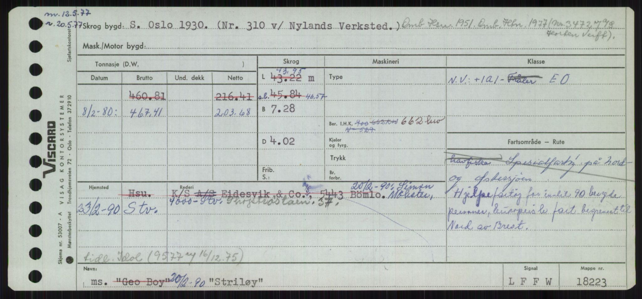 Sjøfartsdirektoratet med forløpere, Skipsmålingen, RA/S-1627/H/Ha/L0005/0002: Fartøy, S-Sven / Fartøy, Skjo-Sven, p. 669