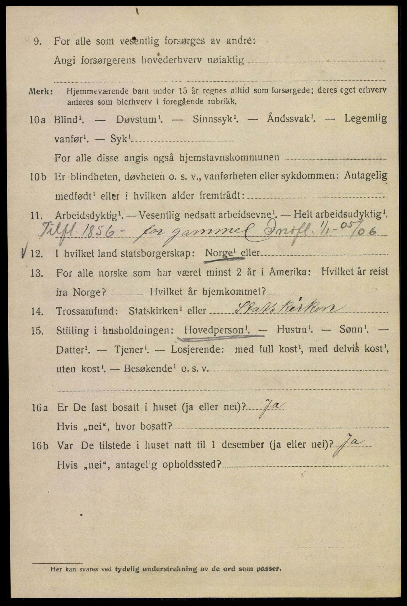 SAO, 1920 census for Kristiania, 1920, p. 446538