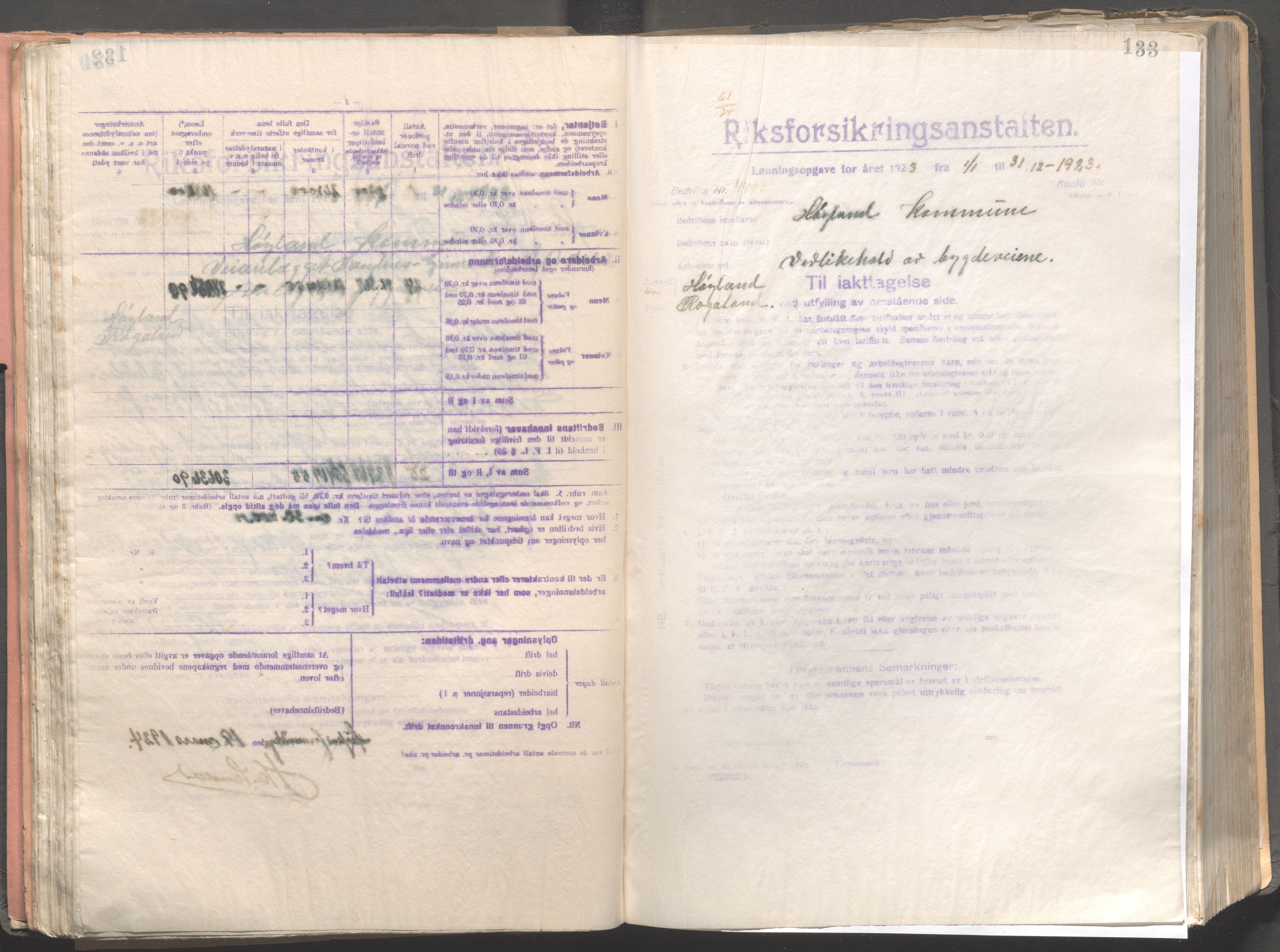 Høyland kommune - Formannskapet, IKAR/K-100046/B/L0004: Kopibok, 1916-1917, p. 133