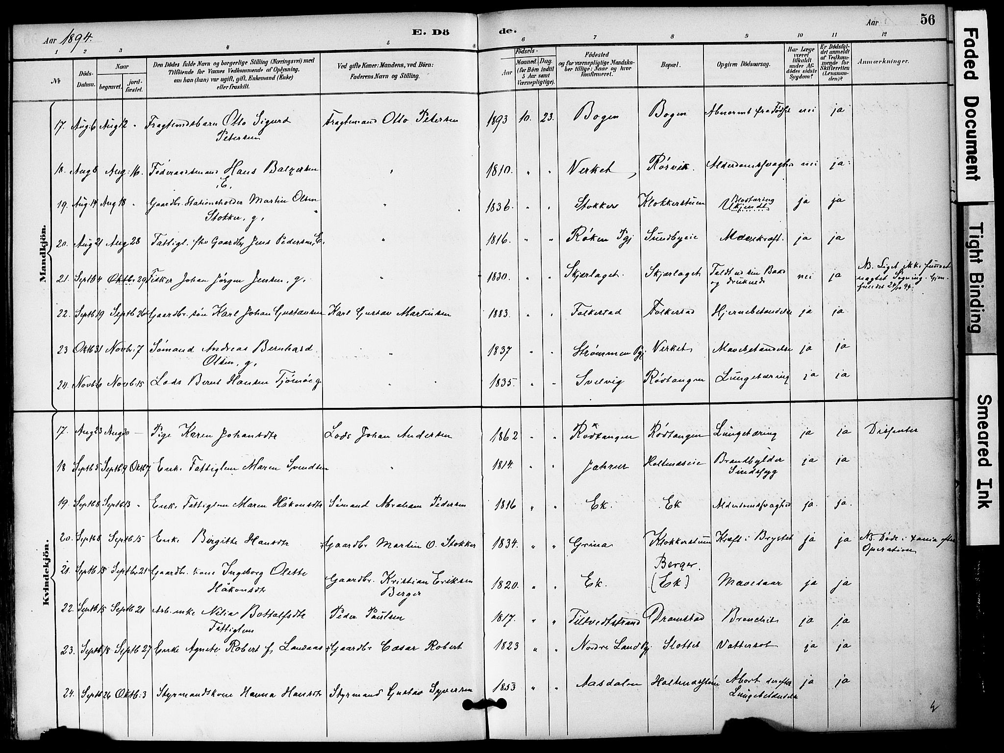 Hurum kirkebøker, SAKO/A-229/G/Ga/L0003: Parish register (copy) no. I 3, 1893-1910, p. 56