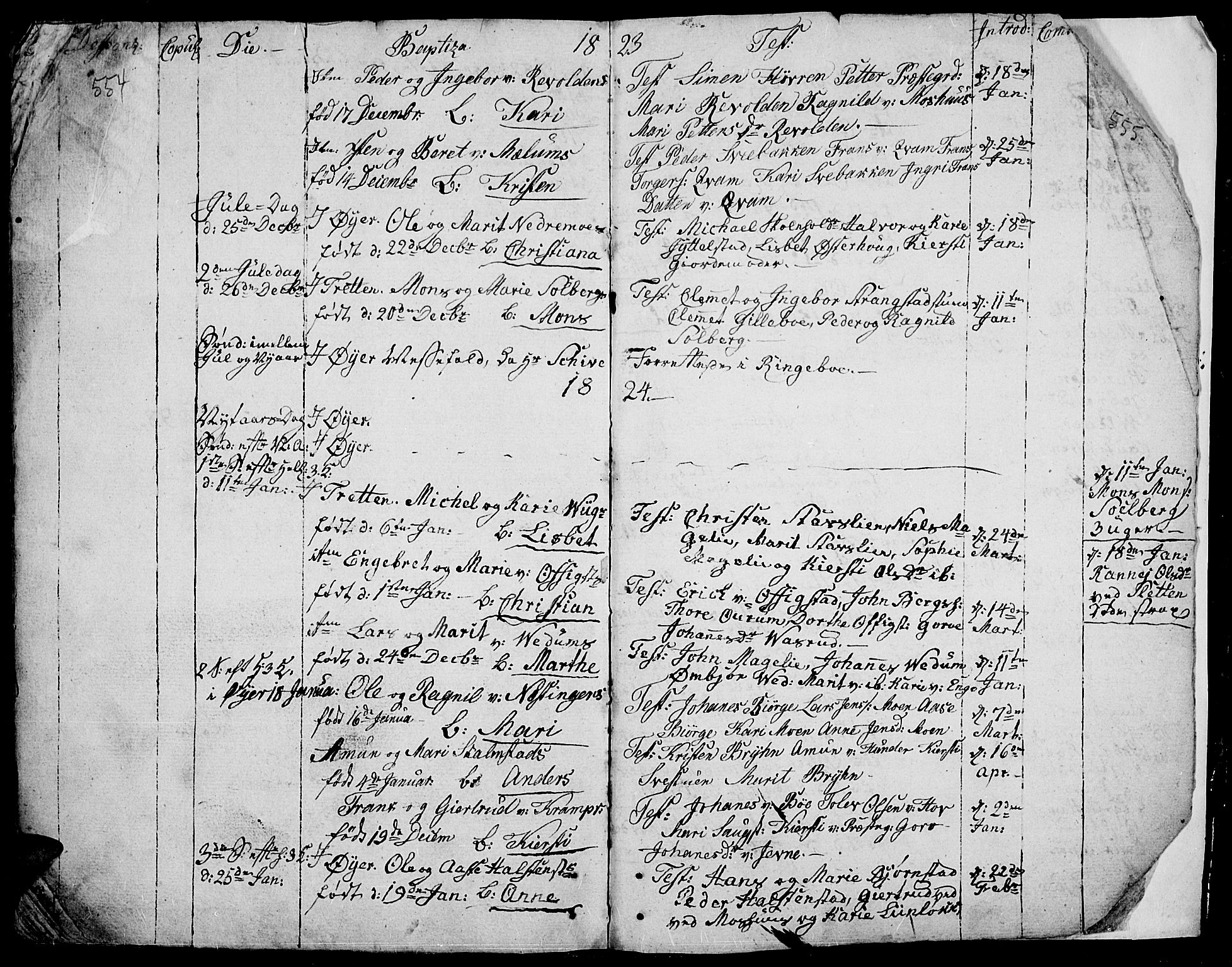 Øyer prestekontor, SAH/PREST-084/H/Ha/Haa/L0003: Parish register (official) no. 3, 1784-1824, p. 554-555