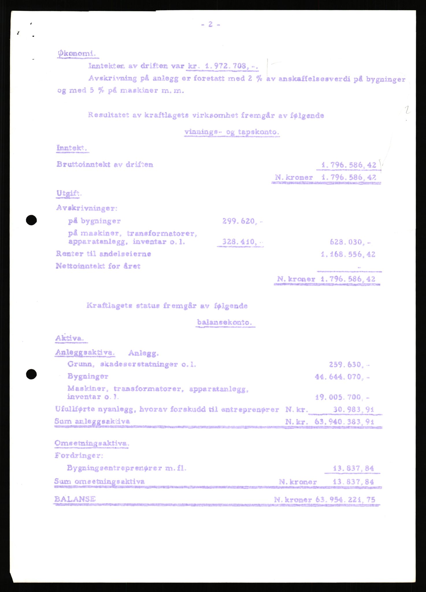 NVE, Administrasjonsdirektoratet 1961-1985, AV/RA-S-6097/D/Dc/Dca/L0088: Limingen / Kvarnbergsvatnet, 1957-1985, p. 4