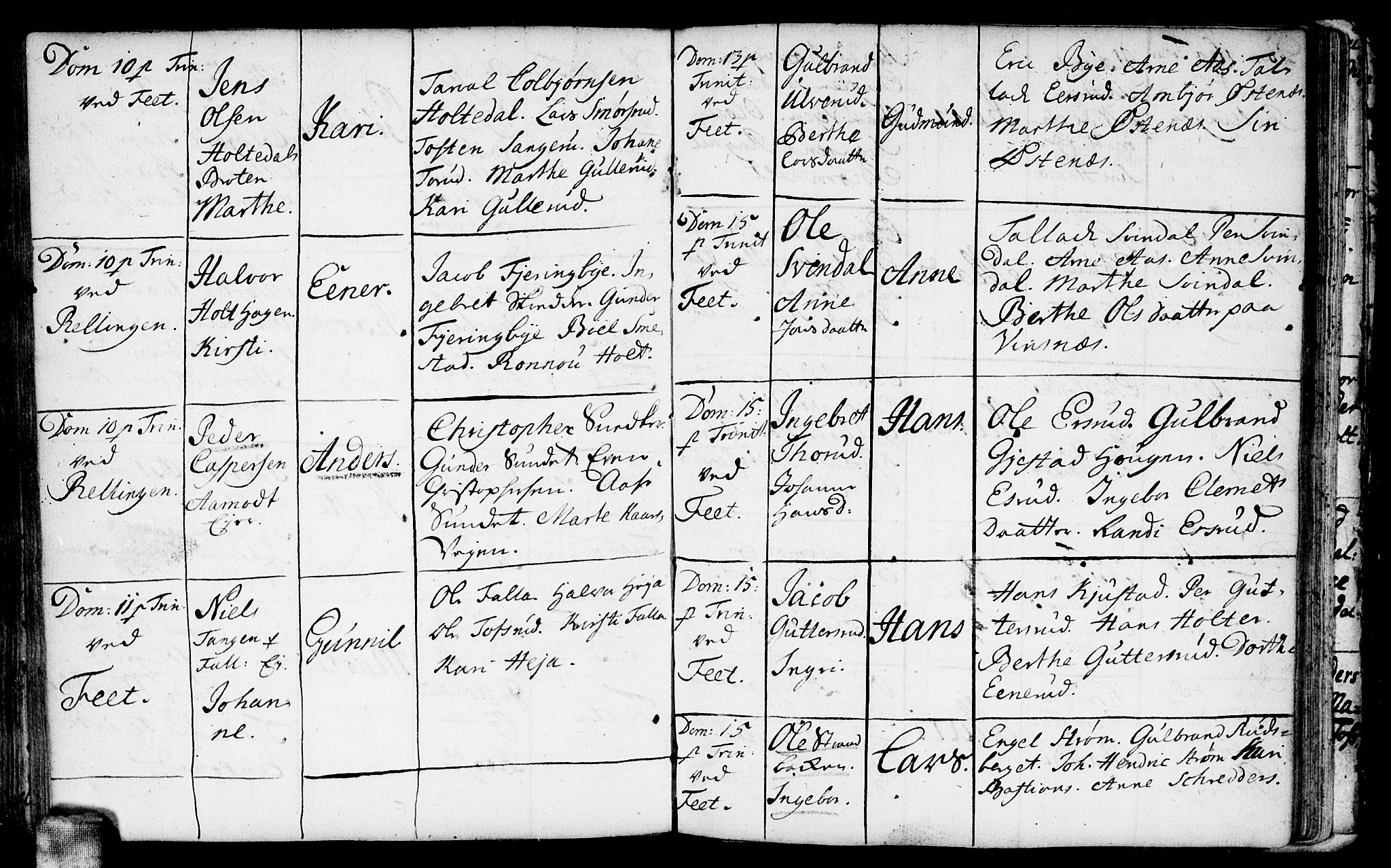 Fet prestekontor Kirkebøker, AV/SAO-A-10370a/F/Fa/L0001: Parish register (official) no. I 1, 1716-1751, p. 98