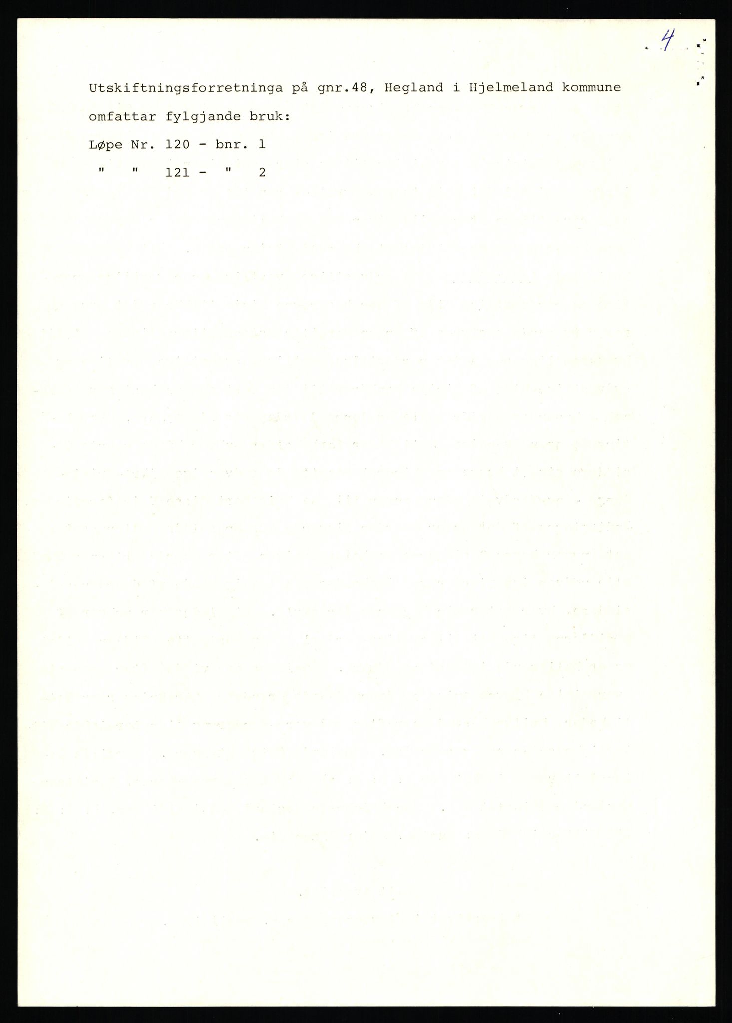 Statsarkivet i Stavanger, SAST/A-101971/03/Y/Yj/L0033: Avskrifter sortert etter gårdsnavn: Hausland - Helgeland i Avaldsnes, 1750-1930, p. 367