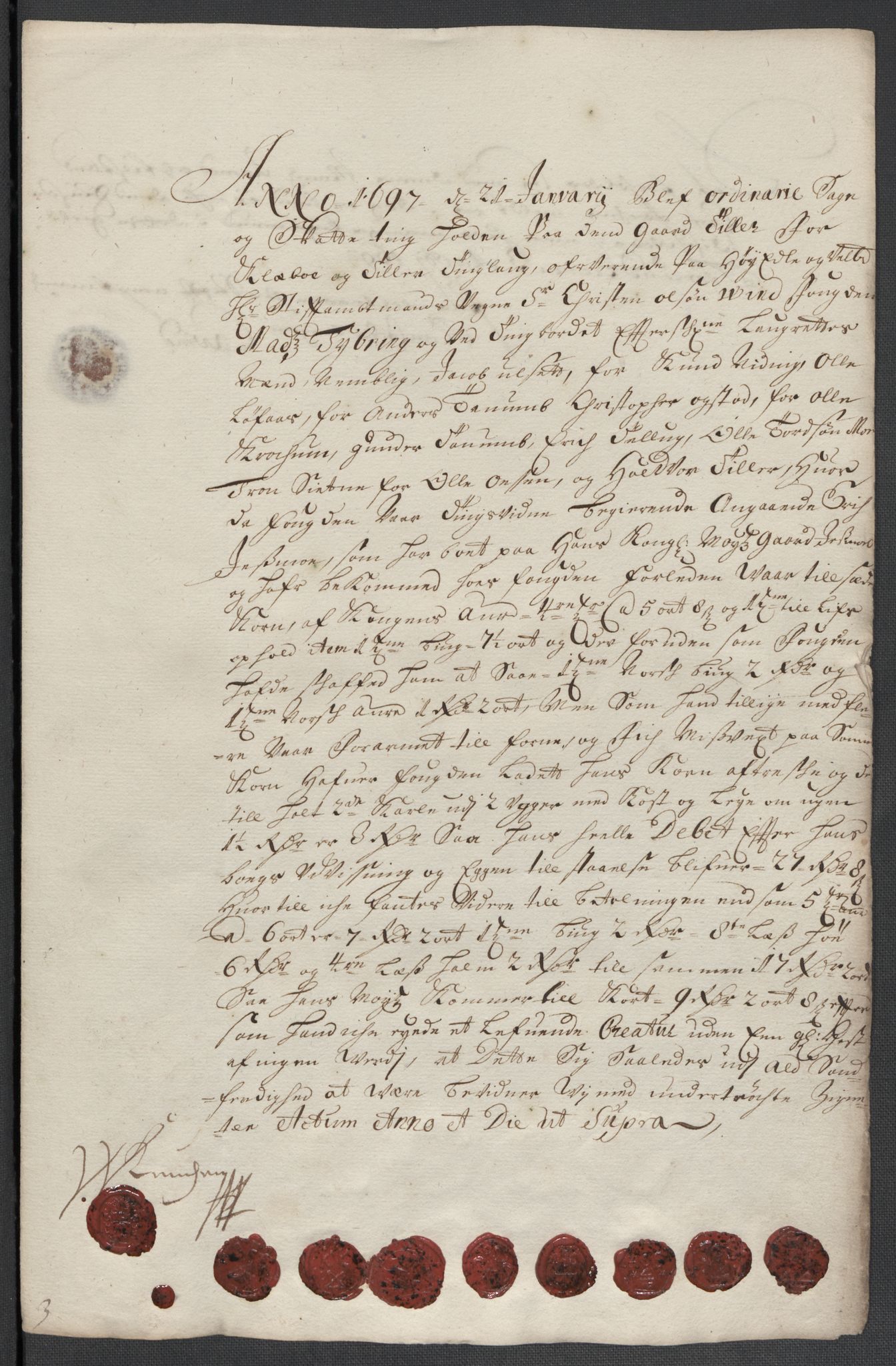 Rentekammeret inntil 1814, Reviderte regnskaper, Fogderegnskap, AV/RA-EA-4092/R61/L4106: Fogderegnskap Strinda og Selbu, 1696-1697, p. 132