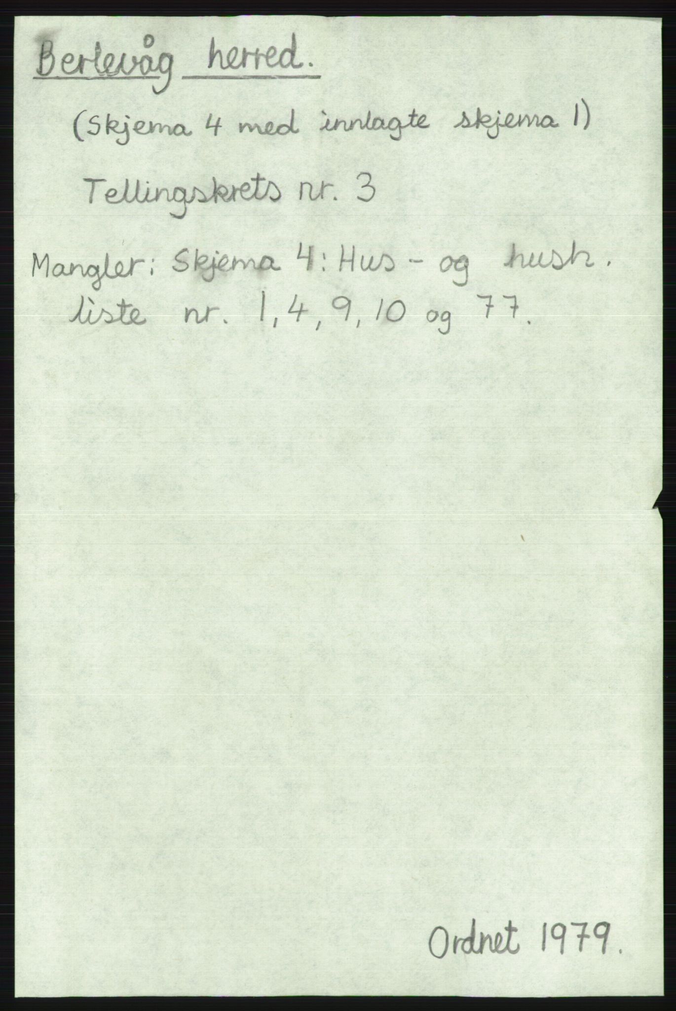 SATØ, 1920 census for Berlevåg, 1920, p. 1522