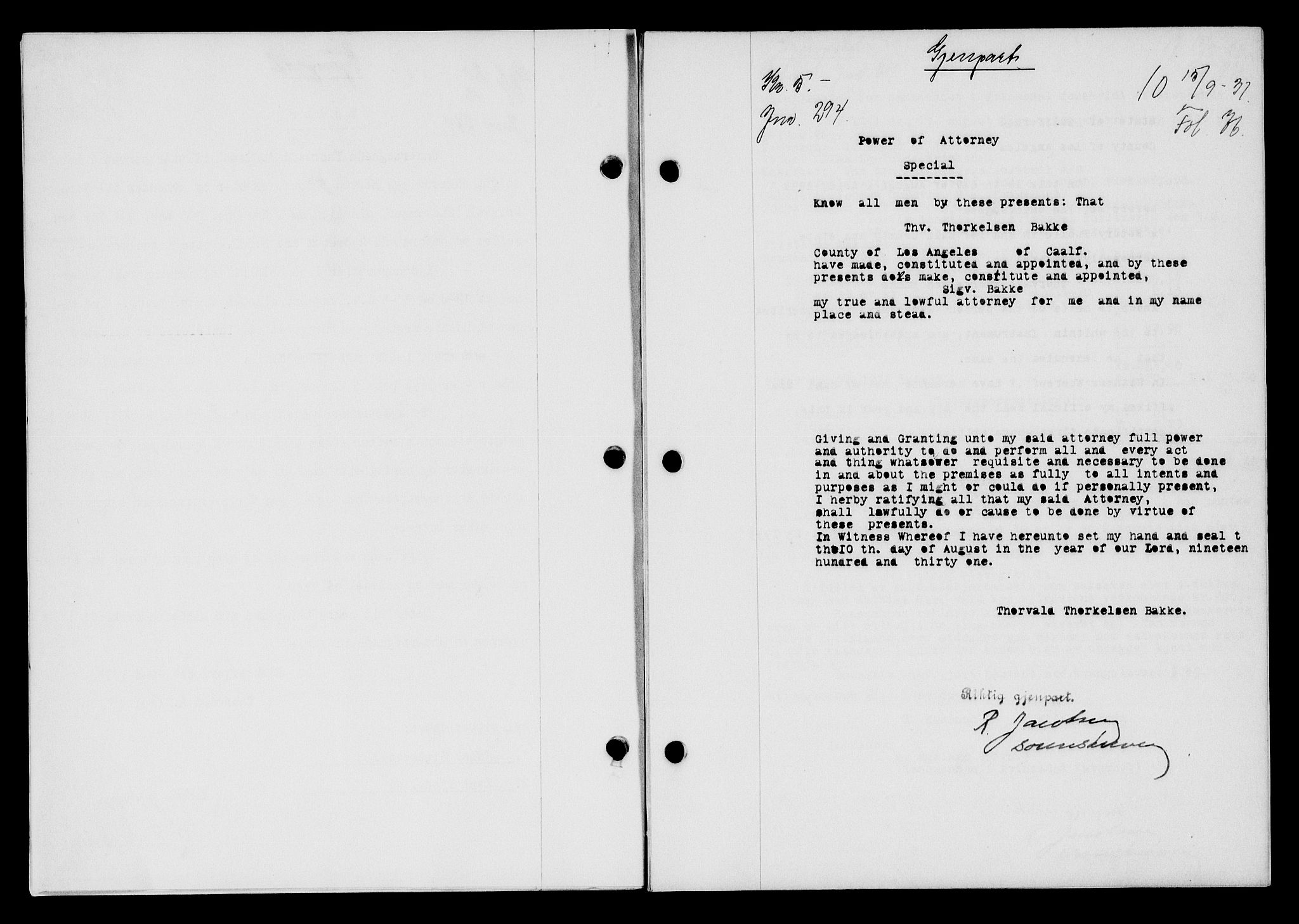 Flekkefjord sorenskriveri, SAK/1221-0001/G/Gb/Gba/L0047: Mortgage book no. 45, 1931-1932, Deed date: 15.09.1931