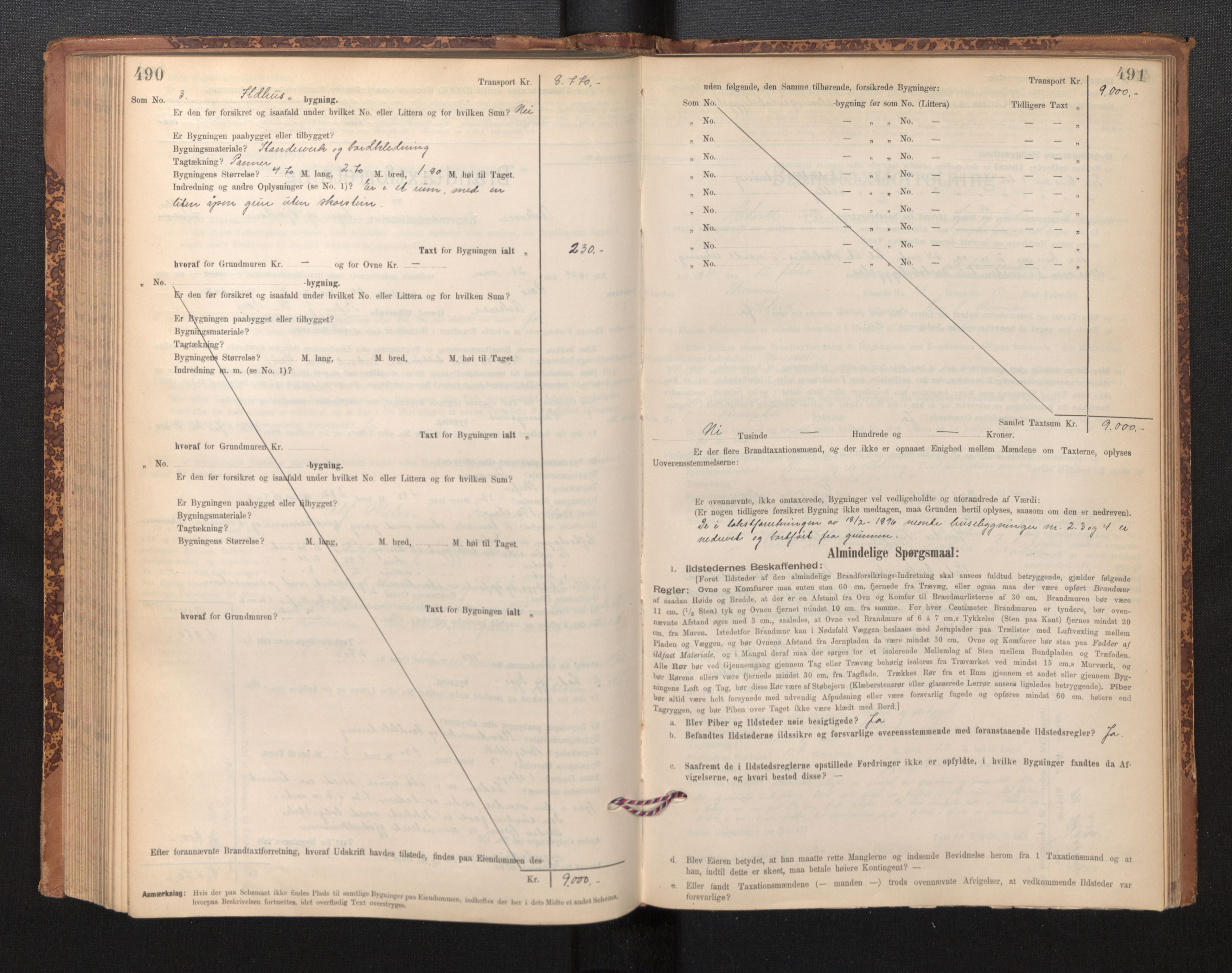 Lensmannen i Askvoll, AV/SAB-A-26301/0012/L0004: Branntakstprotokoll, skjematakst og liste over branntakstmenn, 1895-1932, p. 490-491