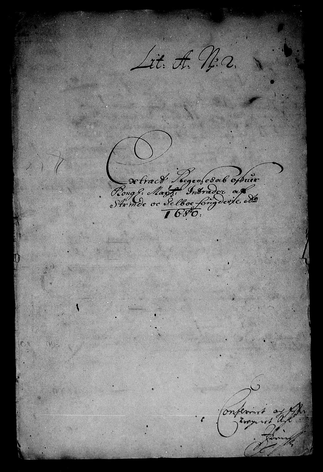 Rentekammeret inntil 1814, Reviderte regnskaper, Stiftamtstueregnskaper, Trondheim stiftamt og Nordland amt, RA/EA-6044/R/Rf/L0058: Trondheim stiftamt, 1680