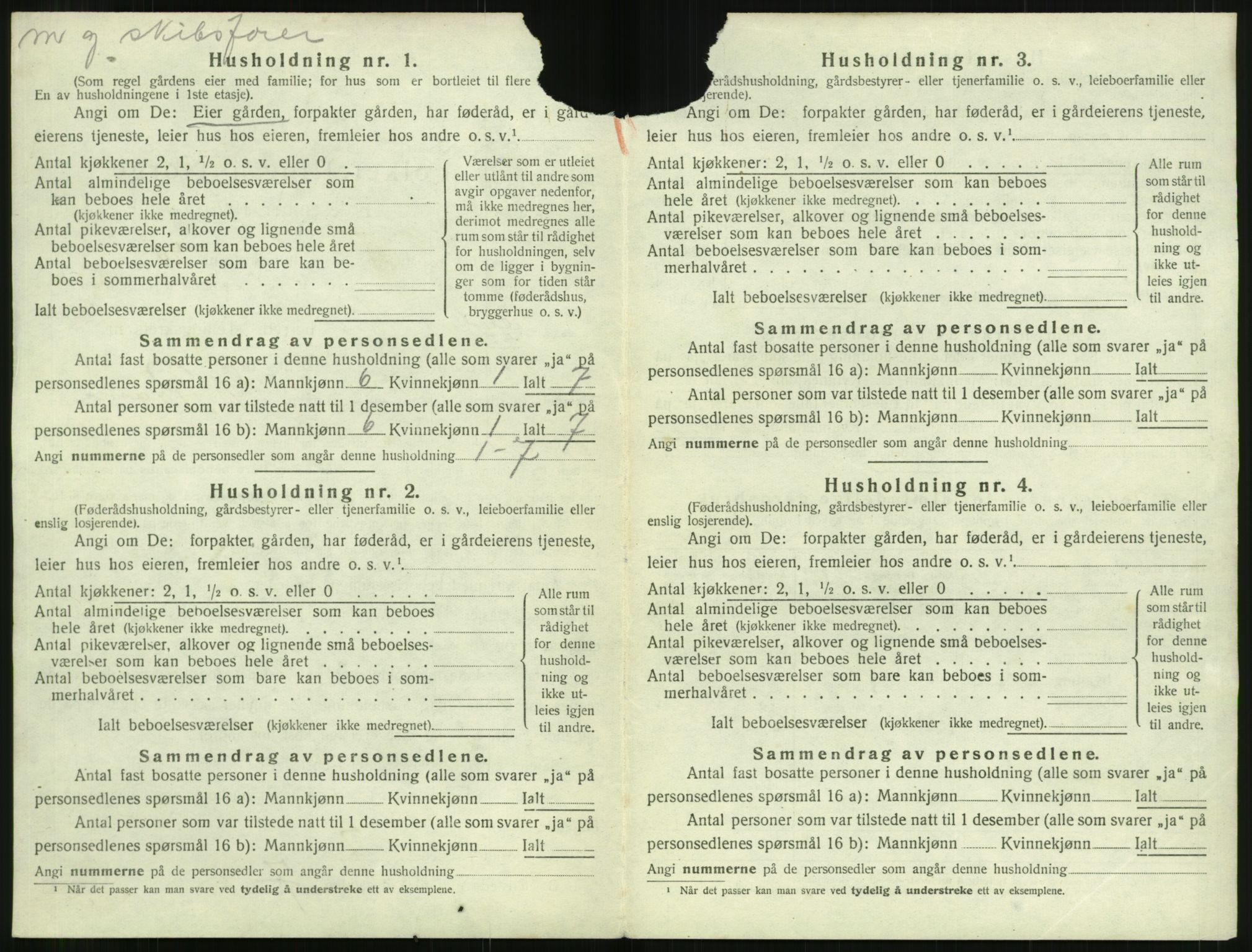 SAT, 1920 census for Eid (MR), 1920, p. 177