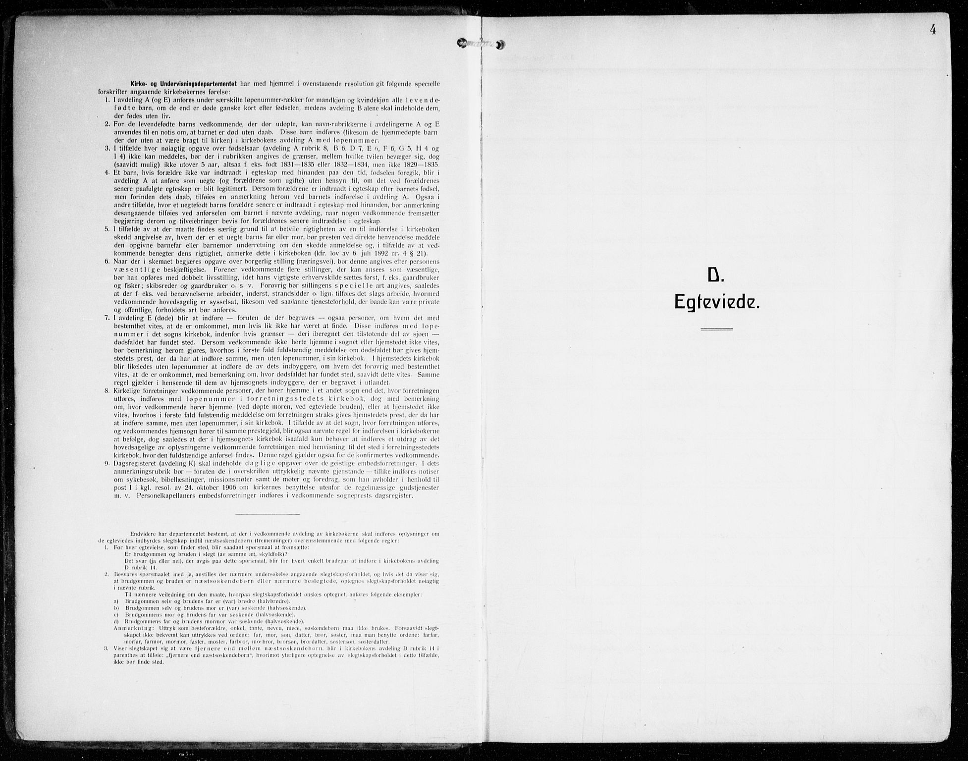 Johanneskirken sokneprestembete, SAB/A-76001/H/Haa/L0013: Parish register (official) no. D 2, 1912-1929, p. 4