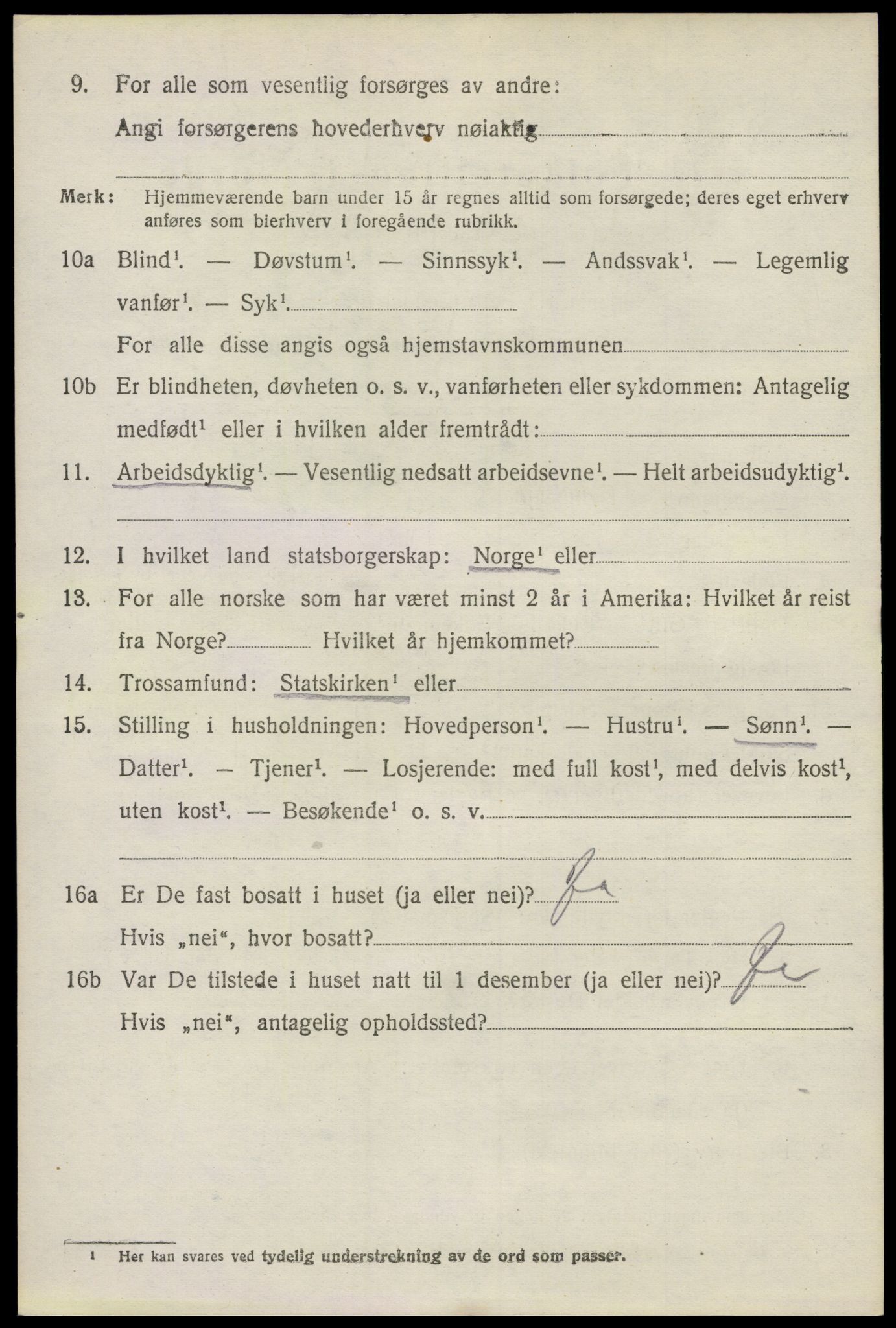 SAO, 1920 census for Glemmen, 1920, p. 5152