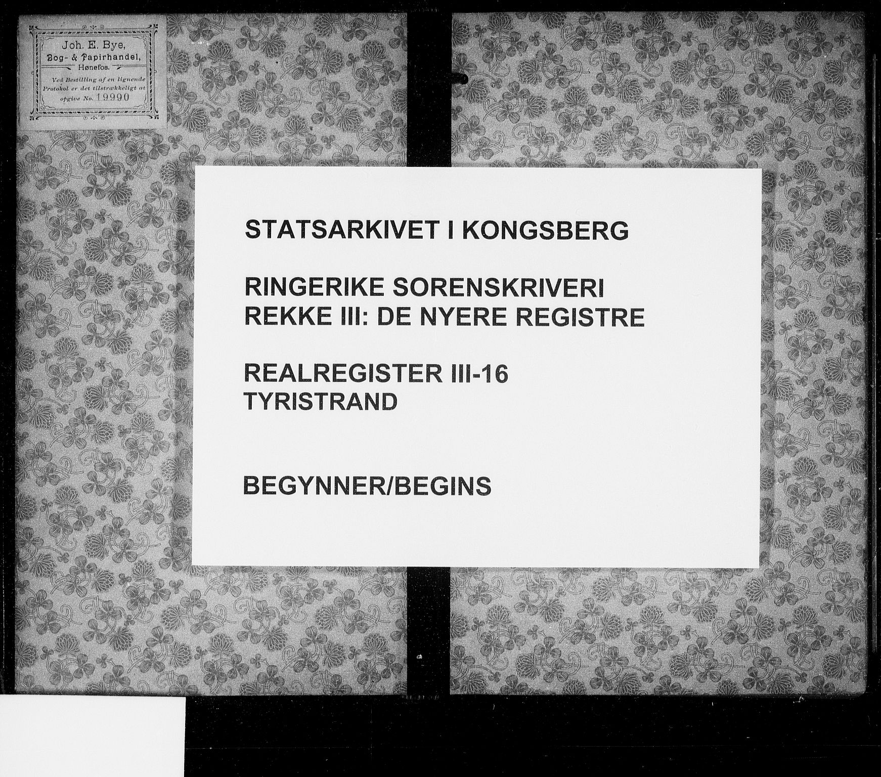 Ringerike sorenskriveri, SAKO/A-105/G/Gb/Gbc/L0016: Mortgage register no. III 16