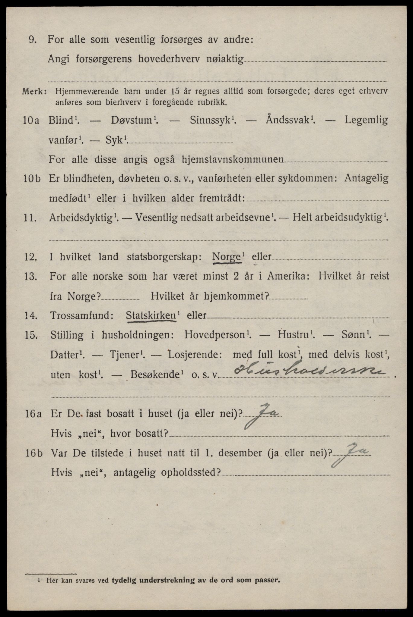 SAST, 1920 census for Skjold, 1920, p. 4187