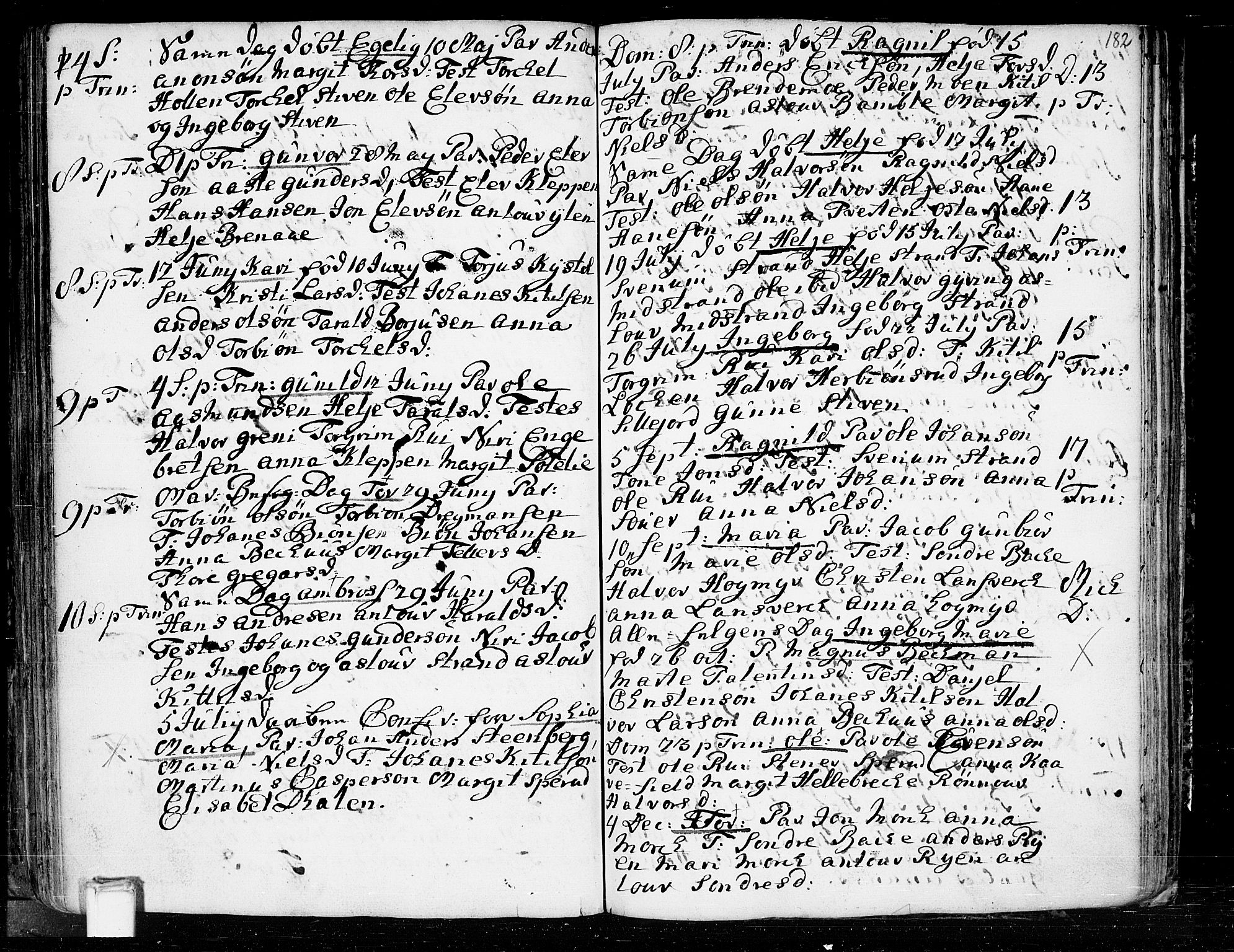 Heddal kirkebøker, SAKO/A-268/F/Fa/L0003: Parish register (official) no. I 3, 1723-1783, p. 182