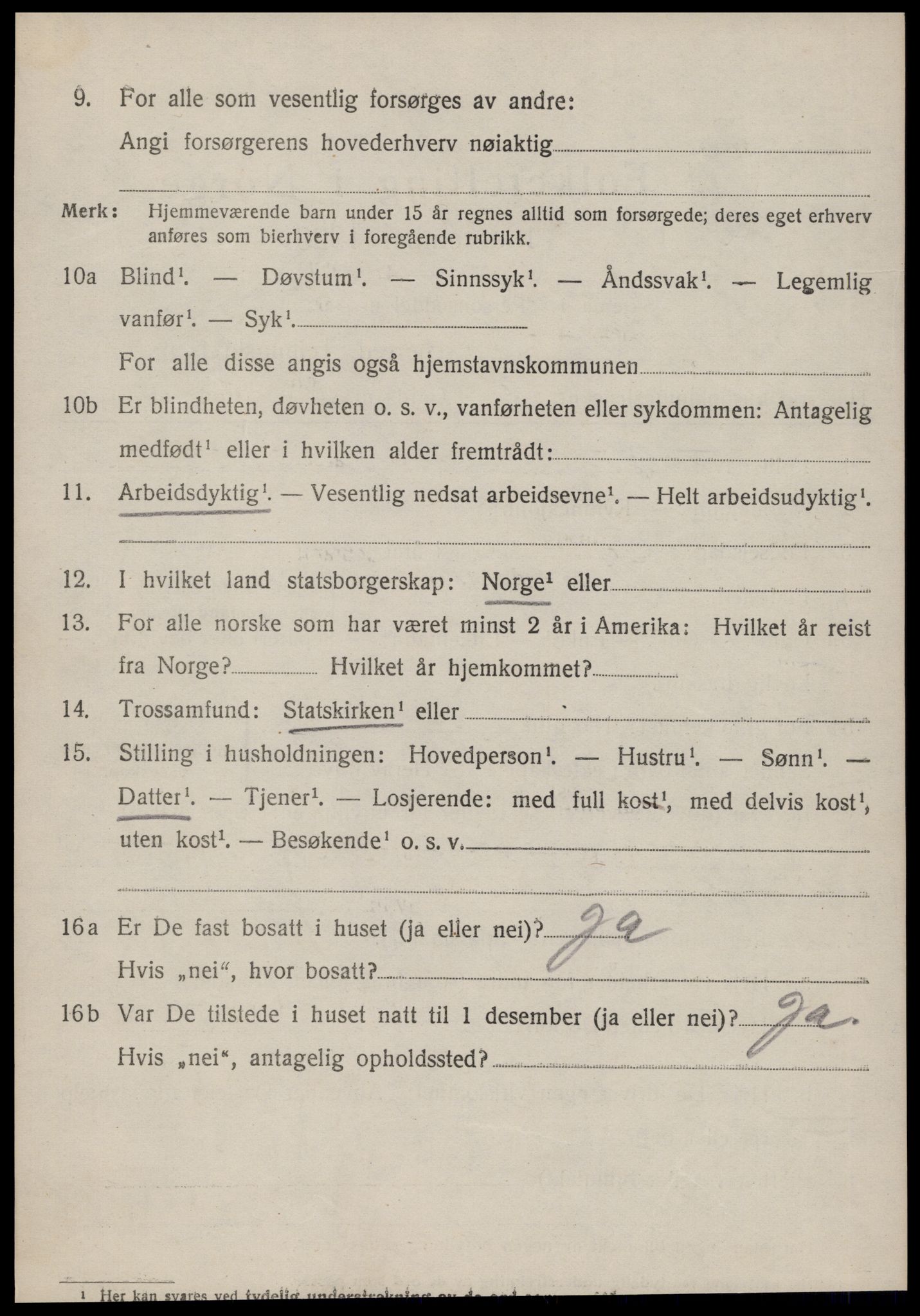 SAT, 1920 census for Ørsta, 1920, p. 4325