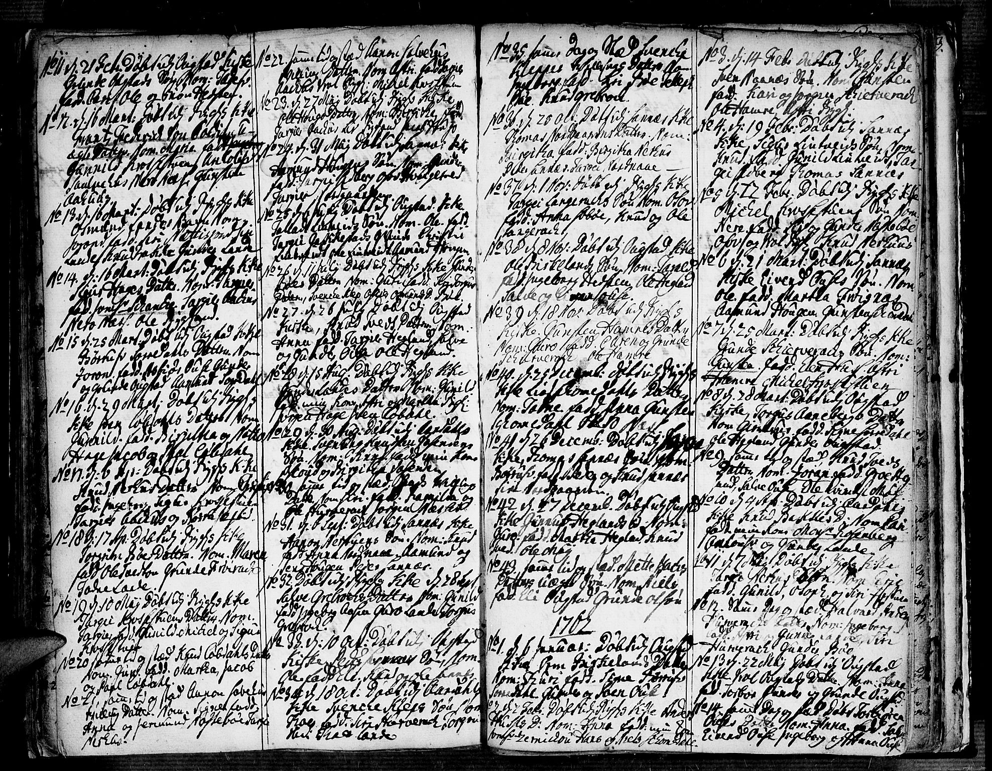 Bygland sokneprestkontor, AV/SAK-1111-0006/F/Fa/Fab/L0001: Parish register (official) no. A 1, 1725-1766