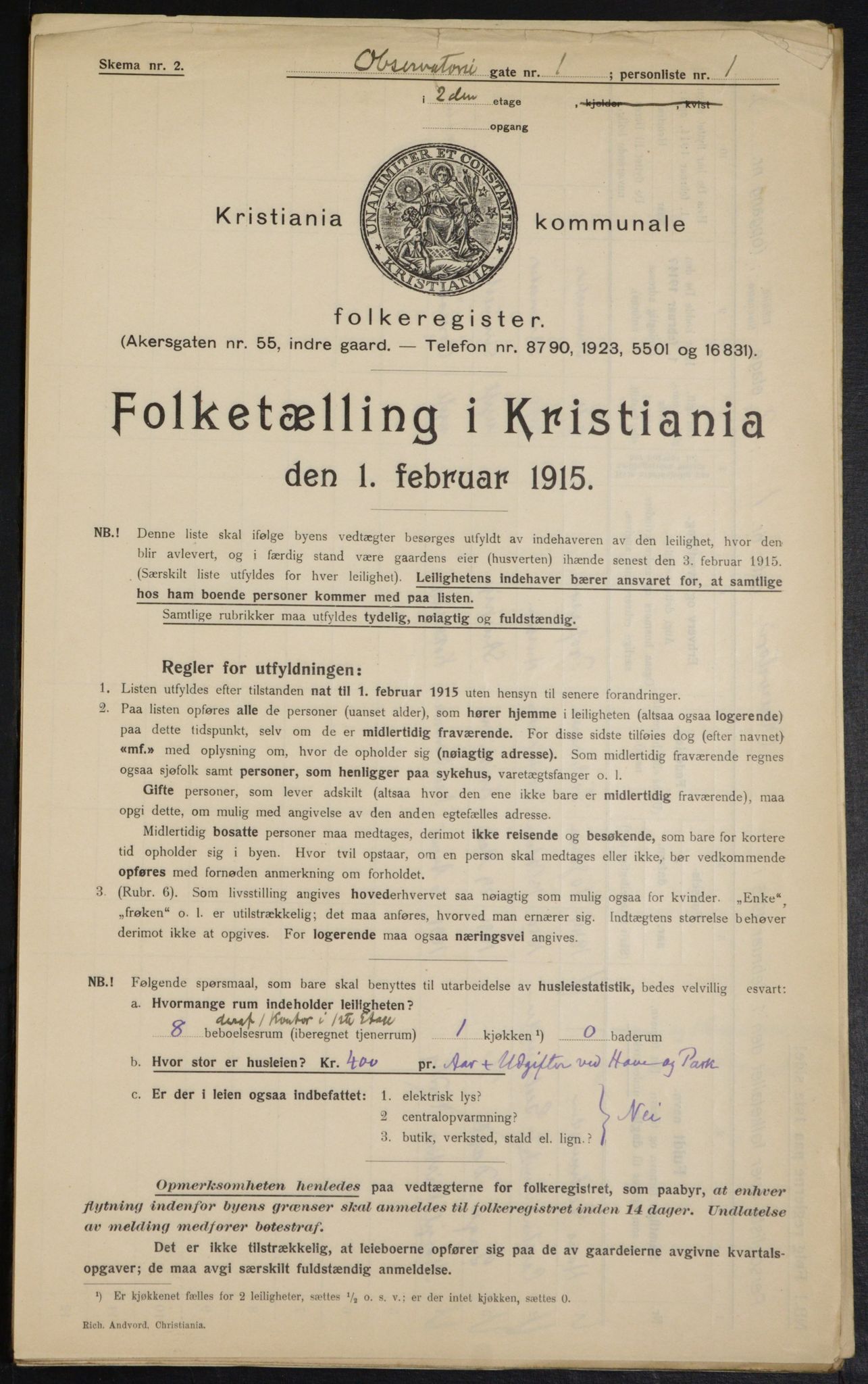 OBA, Municipal Census 1915 for Kristiania, 1915, p. 73535