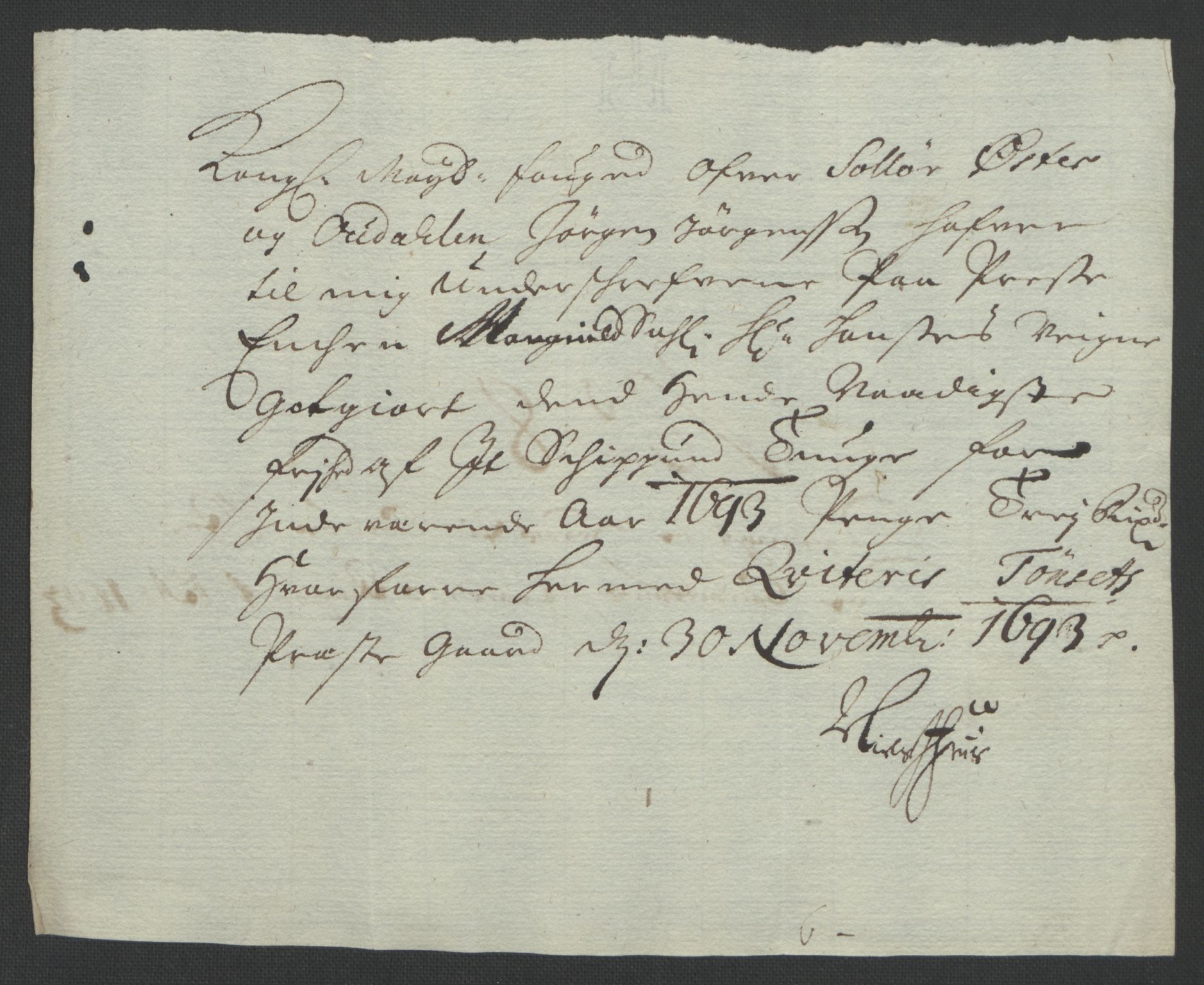 Rentekammeret inntil 1814, Reviderte regnskaper, Fogderegnskap, AV/RA-EA-4092/R13/L0831: Fogderegnskap Solør, Odal og Østerdal, 1693, p. 273