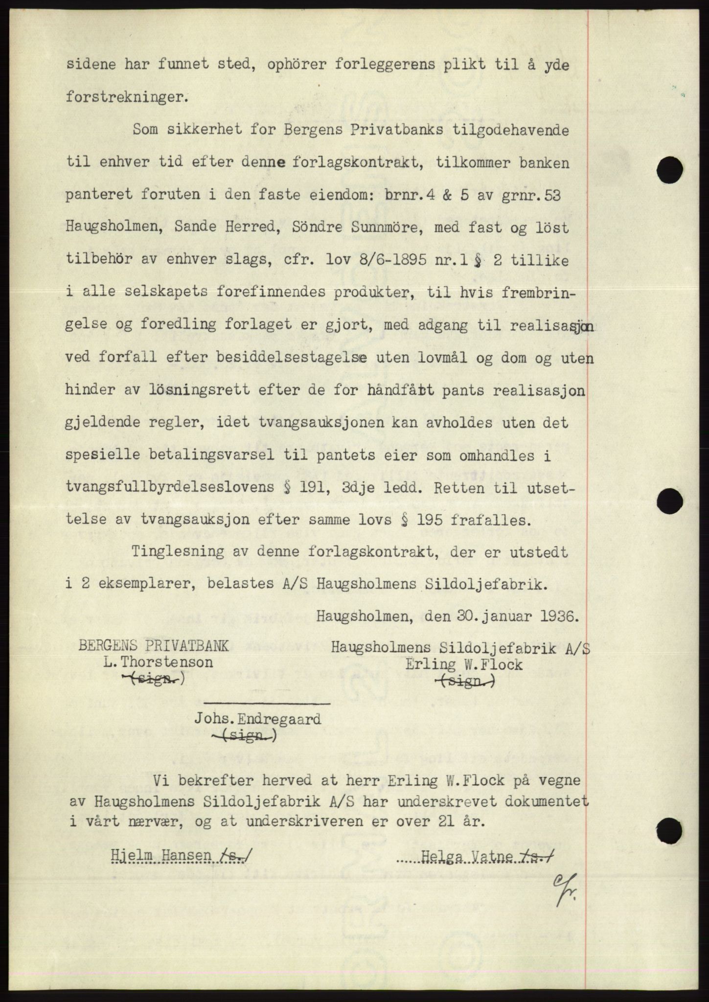 Søre Sunnmøre sorenskriveri, AV/SAT-A-4122/1/2/2C/L0060: Mortgage book no. 54, 1935-1936, Deed date: 04.02.1936