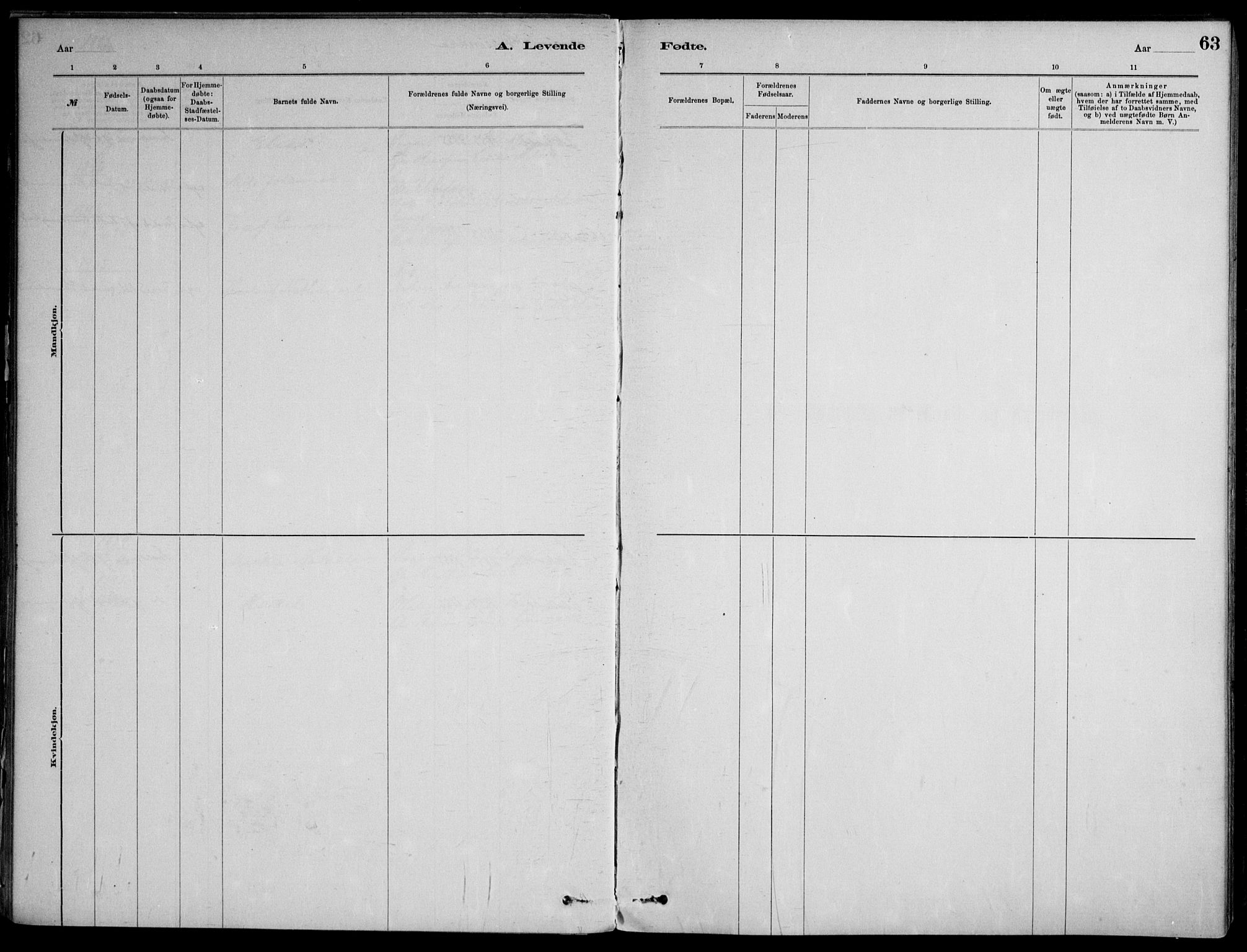 Skoger kirkebøker, AV/SAKO-A-59/F/Fb/L0001: Parish register (official) no. II 1, 1885-1913, p. 63