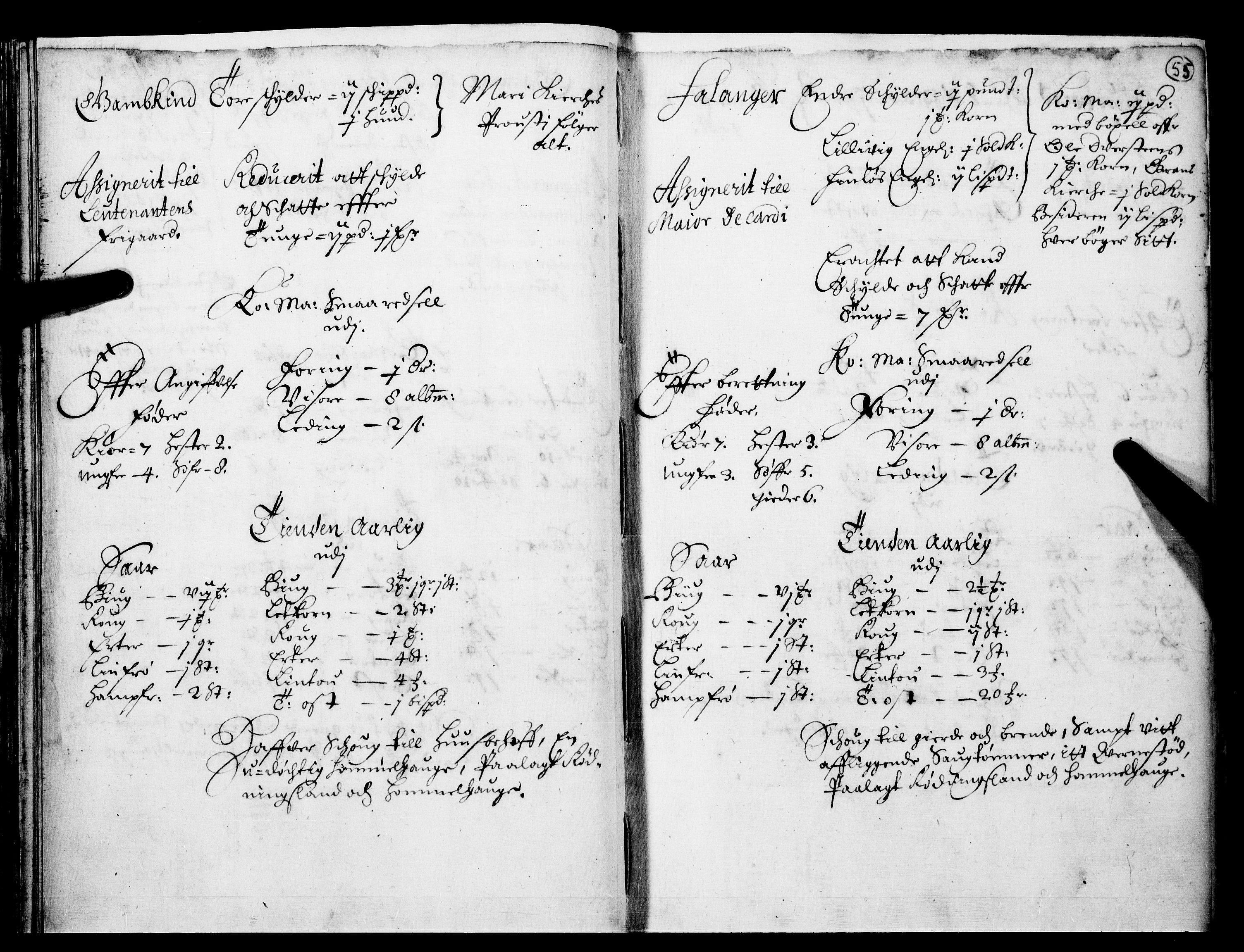 Rentekammeret inntil 1814, Realistisk ordnet avdeling, AV/RA-EA-4070/N/Nb/Nba/L0016: Hadeland og Valdres fogderi, 1. del, 1667, p. 54b-55a